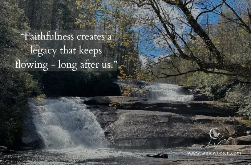 Building a Legacy That Reaches Beyond Me 🌊
.
.
This year, I&rsquo;m not chasing momentum.
I&rsquo;m choosing faithfulness&mdash;
as faithfulness multiples. 🌿

When I look back on this season someday, I want to know I was faithful to build what God 