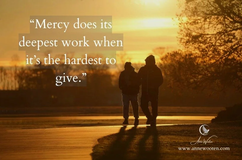 🕊️Did you know that God&rsquo;s mercy is&hellip;
.
.
.
Not always easy
and not always convenient?

But it&rsquo;s mercy that costs something! 🤍

It&rsquo;s&hellip;
The mercy that releases hurt. The mercy that quiets shame. The mercy that loosens wh