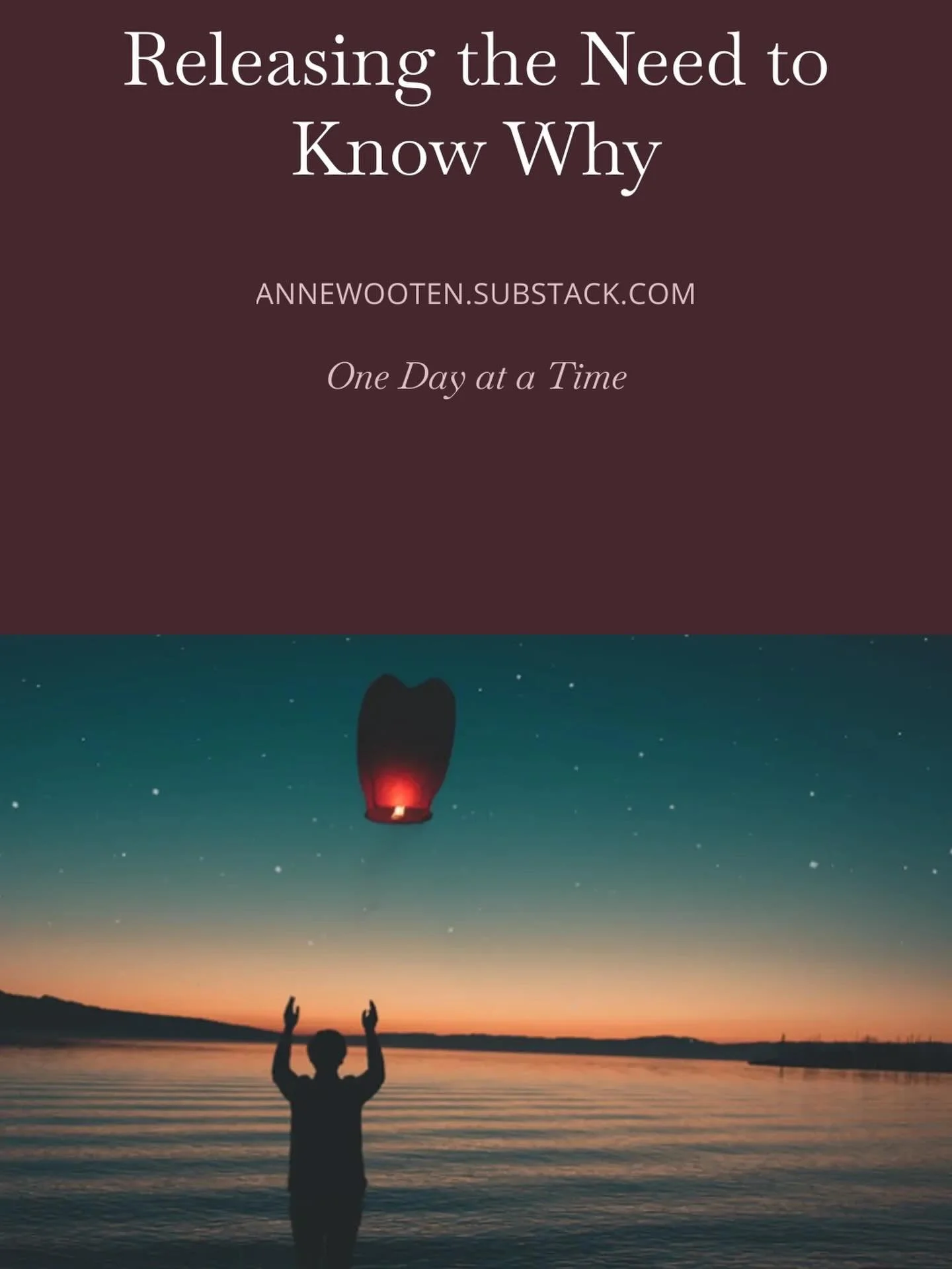 Sometimes the hardest person to forgive is yourself. 🤍

This new blog post is about self-forgiveness, surrender, and releasing the need to know why. Freedom begins when we trust God with what we cannot explain.

New on One Day at a Time ✨
👉 https:/