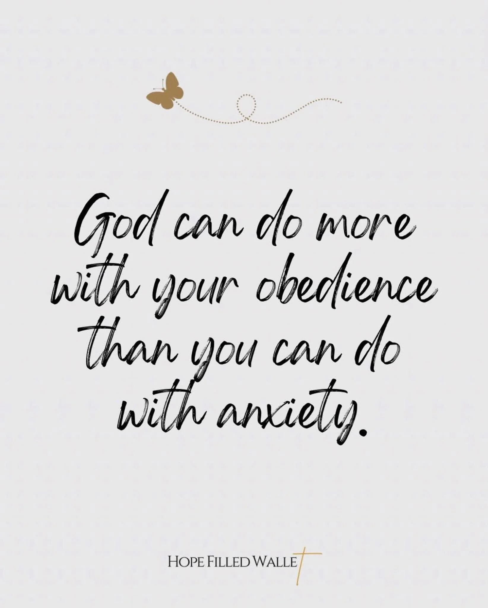Anxiety isn&rsquo;t a strategy&hellip; 
.
.
🔹Anxiety demands control.
🔹Anxiety creates overthinking.
🔹Anxiety causes distraction.

Obedience requires&hellip;
🌱Full surrender
🙏Trust
✝️ Walking by faith, not by feelings

Anxiety keeps you stuck&he