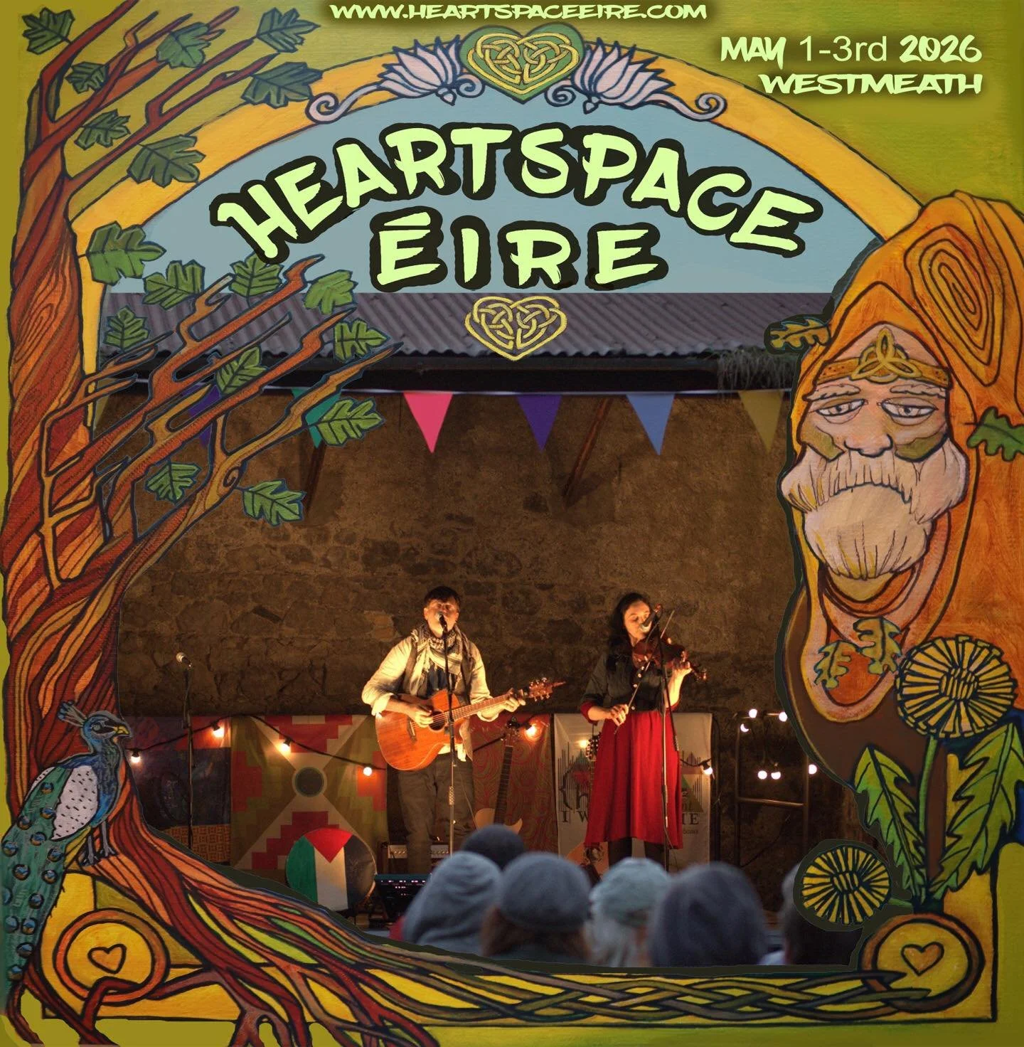 Delighted to welcome back R&uacute; O&rsquo;Shea and Grace Lambert with their beautiful music to the Heartspace on May 1st. 

R&uacute; O&rsquo;Shea and Grace Lambert are traditional/folk musicians that have performed together on numerous stages incl
