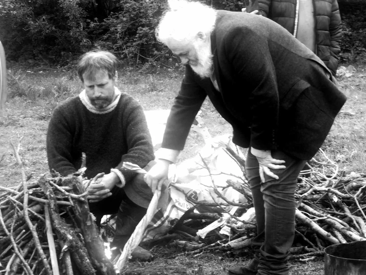 Sean Kilkenny and Joe Kelly lighting the pure sacred fire of &Eacute;ri&uacute;. Some of us are holding the flame in the Heartspace while Sean carries part of the flame onwards home to County Clare on the horse and carriage. 

Beautiful photos by the