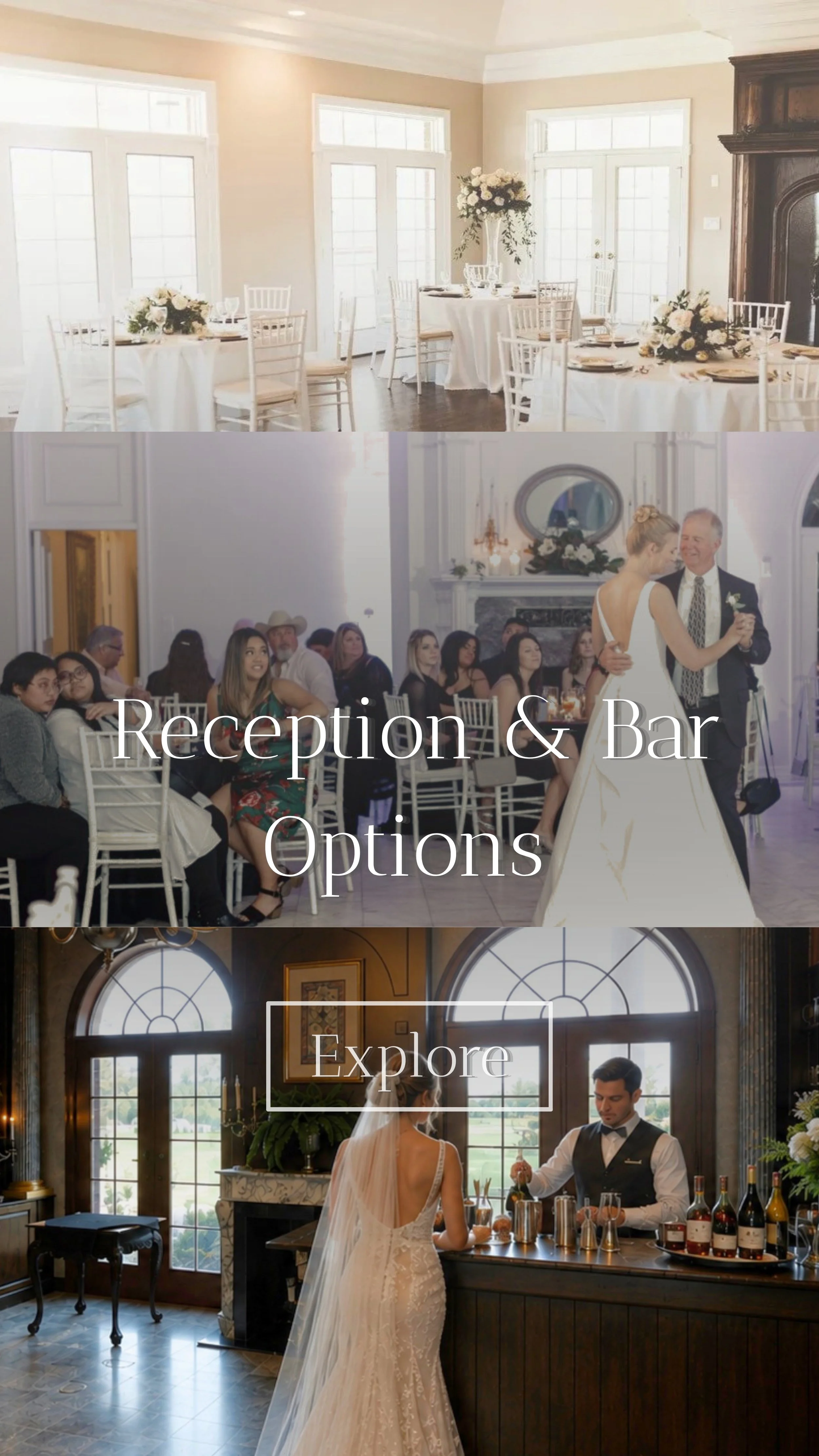 Texas Destination wedding reception Austin The Mansion at Colovista