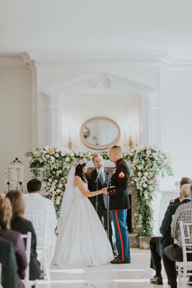 Brenda Abbott Floral Design Indoor Ceremony Military.jpg