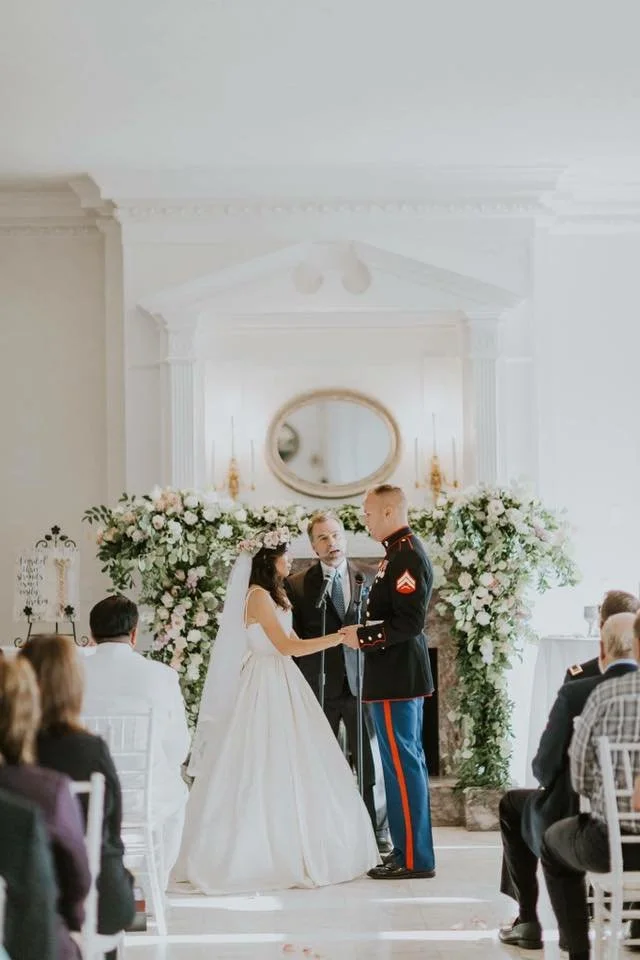 Brenda Abbott Floral Design Indoor Ceremony Military.jpg