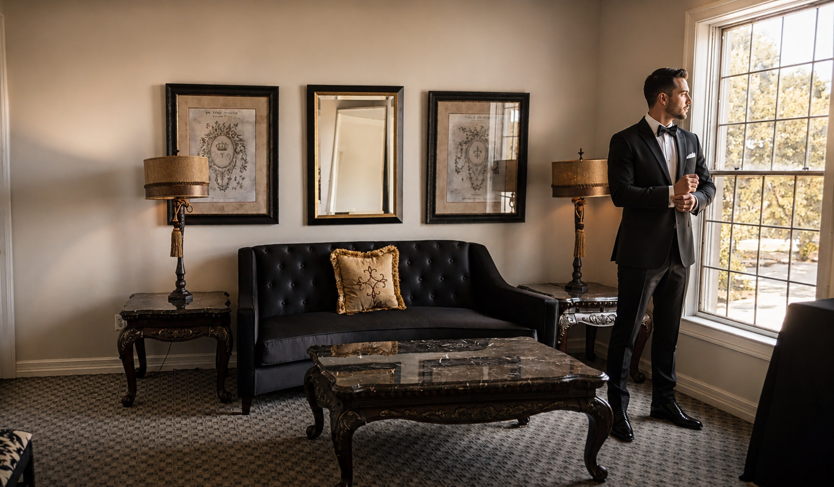 groom suite mansion wedding venue Austin texas Bastrop texas destination wedding 