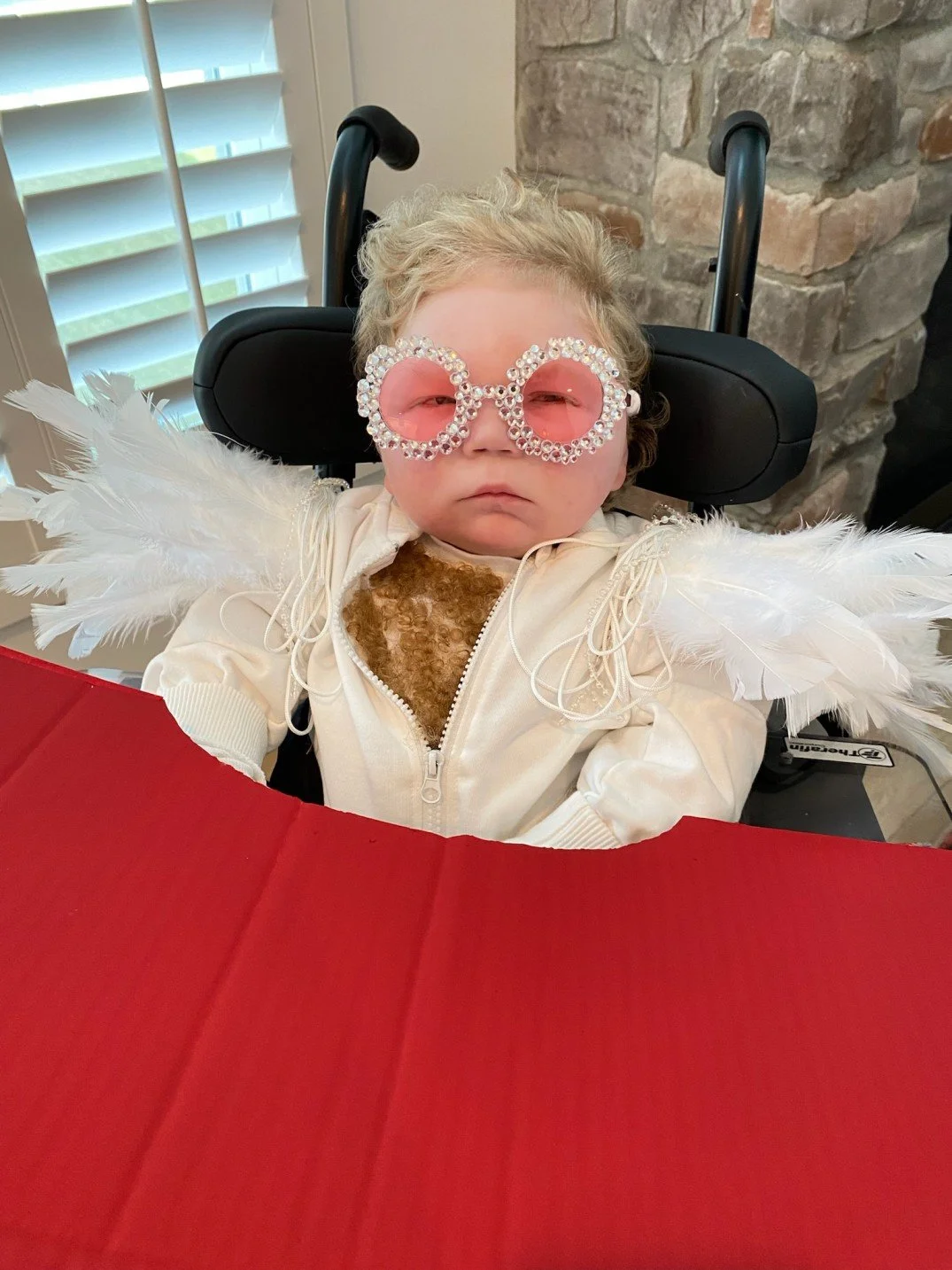 He was "Elton George" for Halloween.