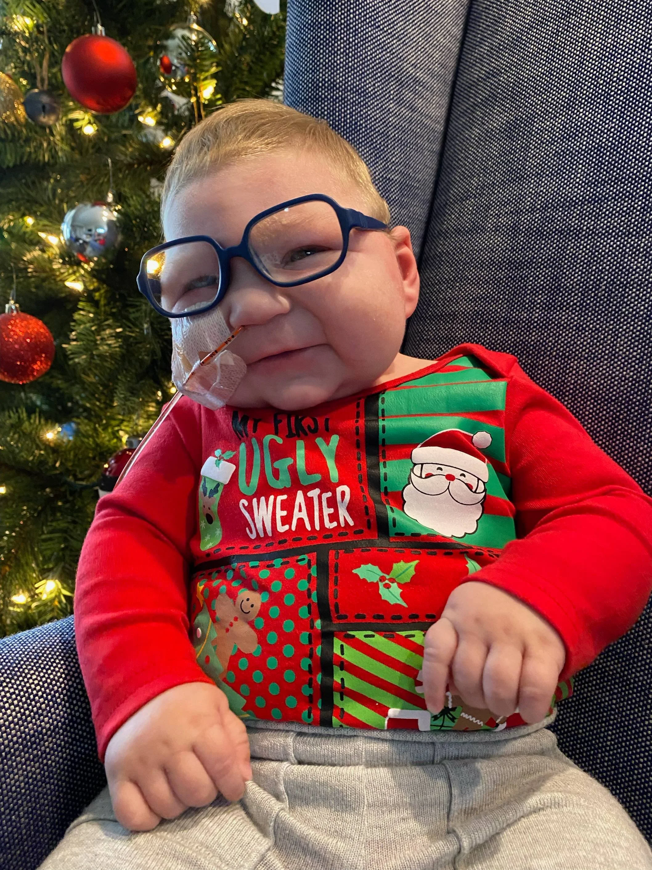 He was a BIG Christmas boy.