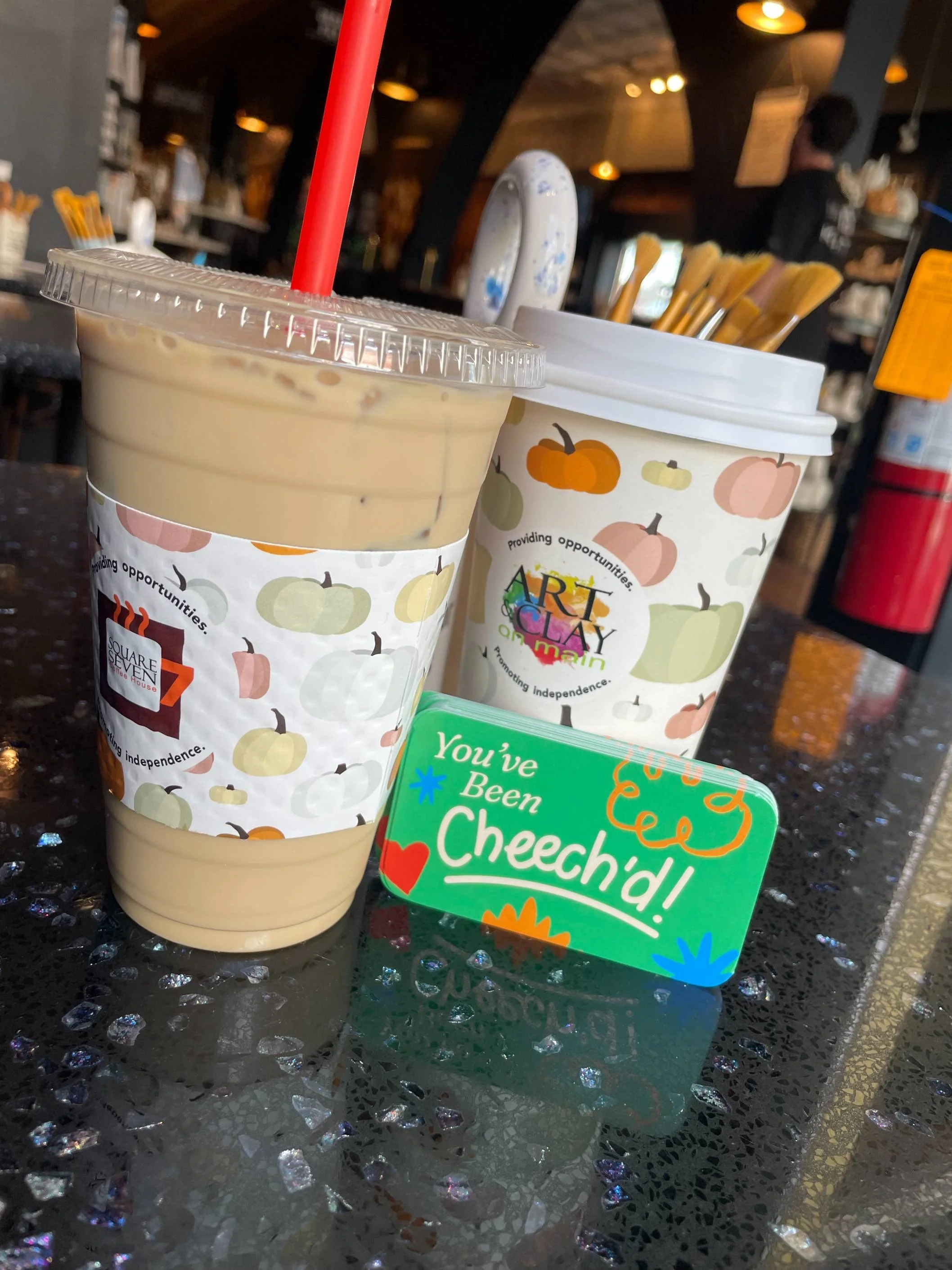 Ten orders at Square 7 Coffee