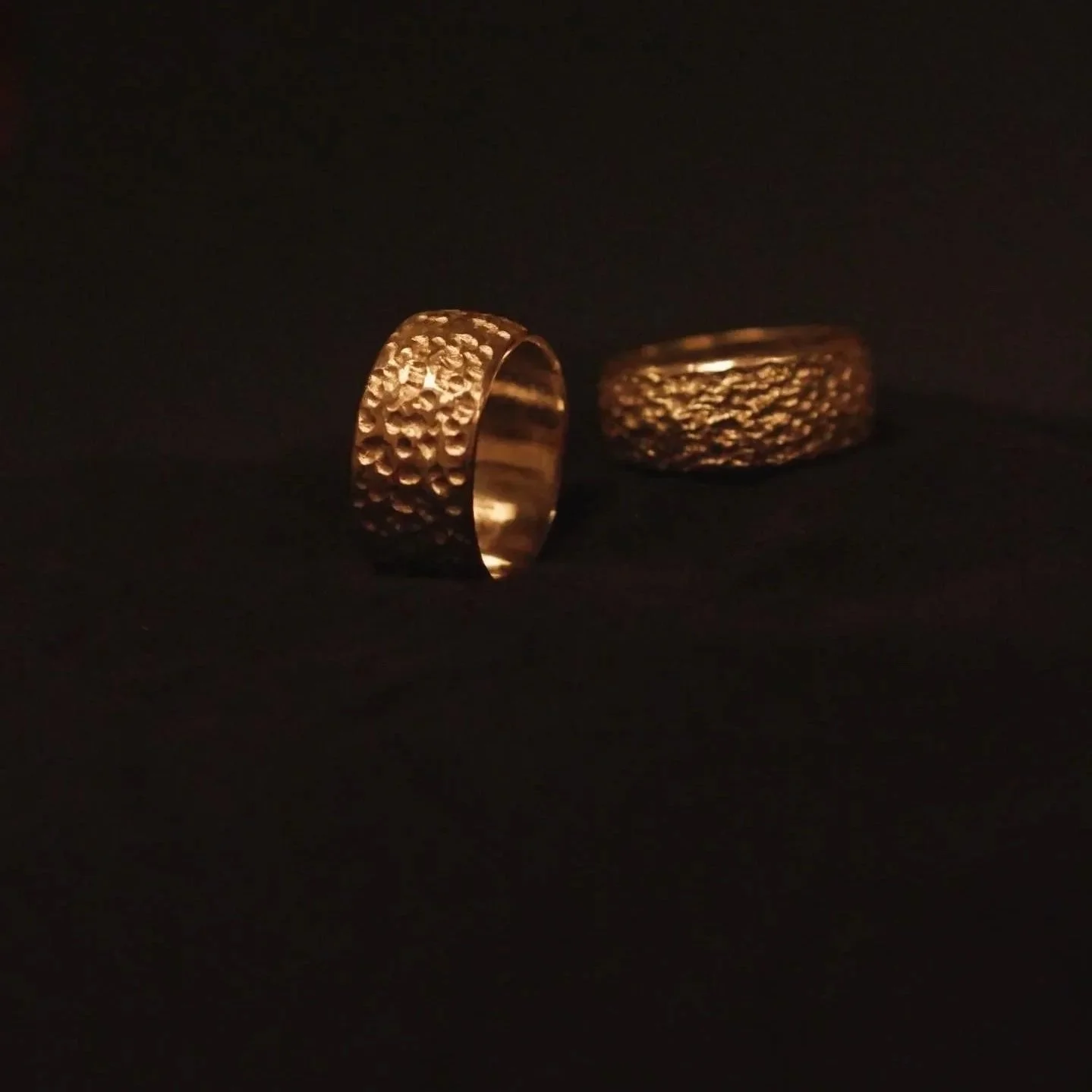 an image of a handmade and hand-engraved silver ring