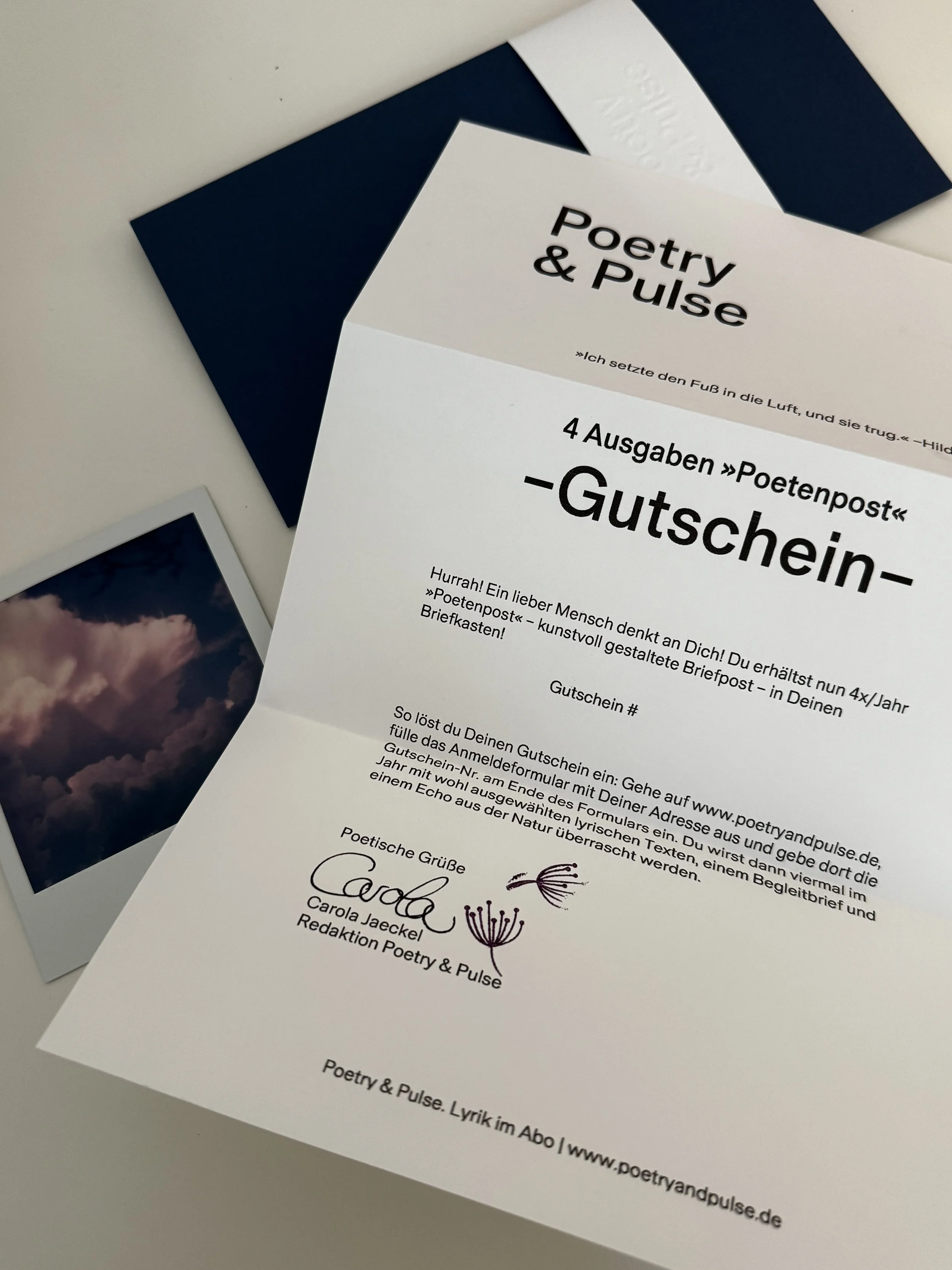Gutschein für 4 Ausgaben (Jahres-Abo)