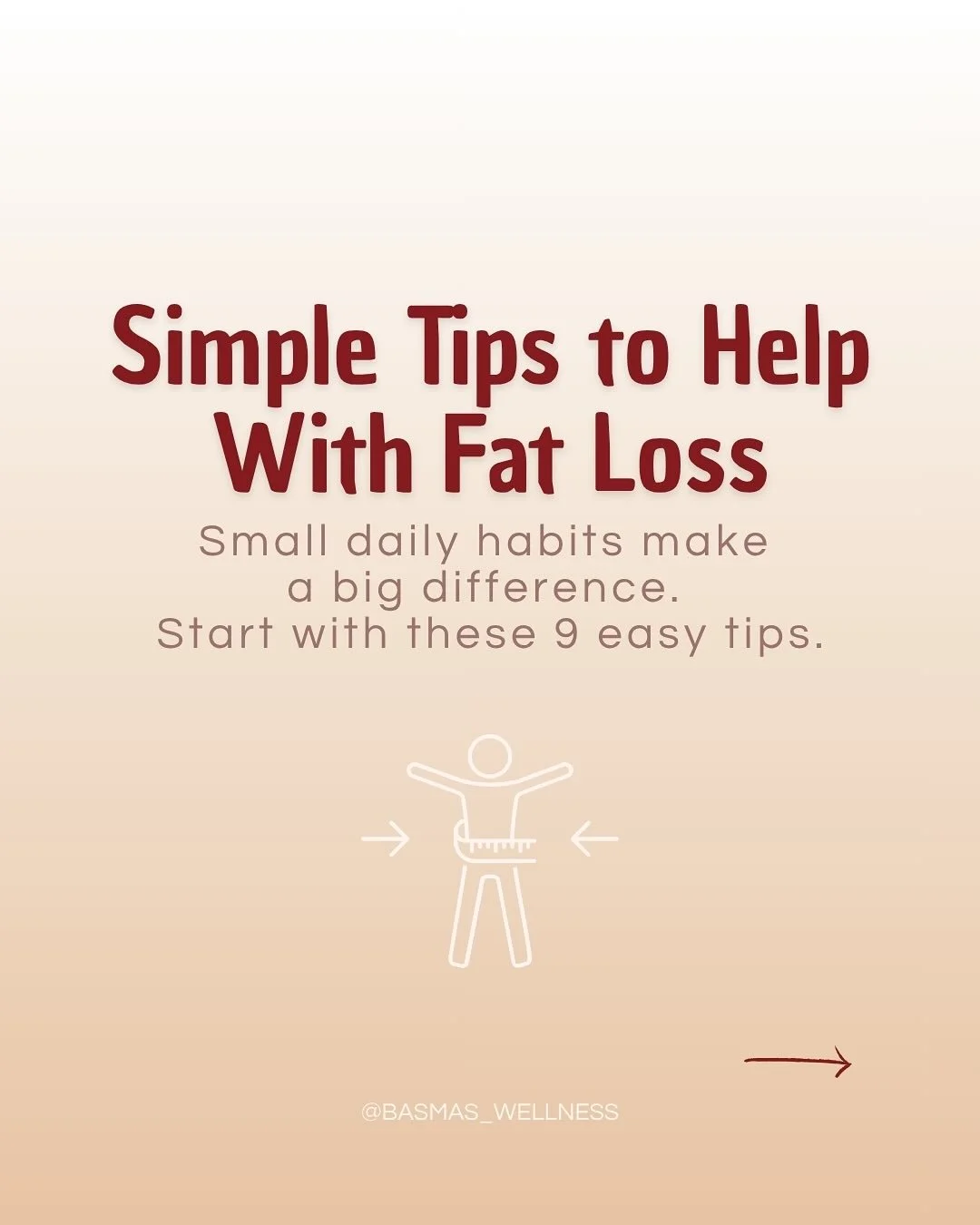 Simple tips to follow to help with weight loss. 

Which ones do you follow already?

DM for a free 30 minute consultation. 

#weighloss #healthjourney