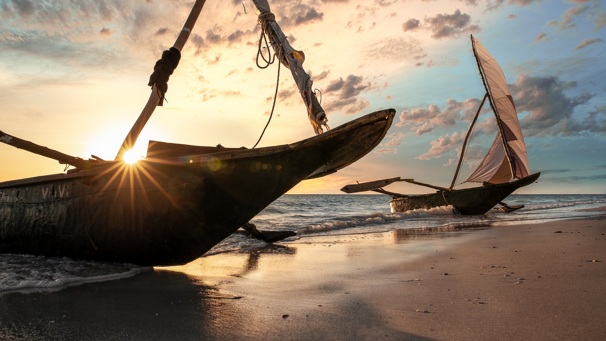 Dhows at Sunset