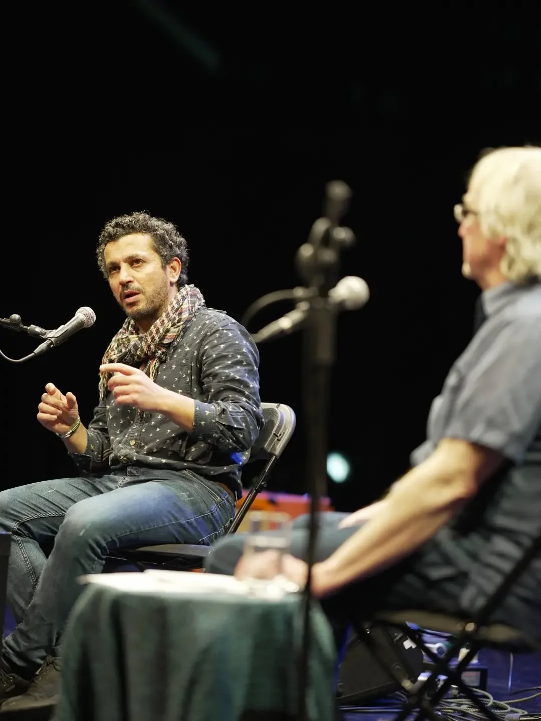 Last night at Seachtain Saoirse don Phalaist&iacute;n, we had the privelege to welcome Ahmed Masoud, writer, director a d Founder of @palart_collective to Project Arts Centre, to speak about Active Resistance, in conversation with playwright, actor a