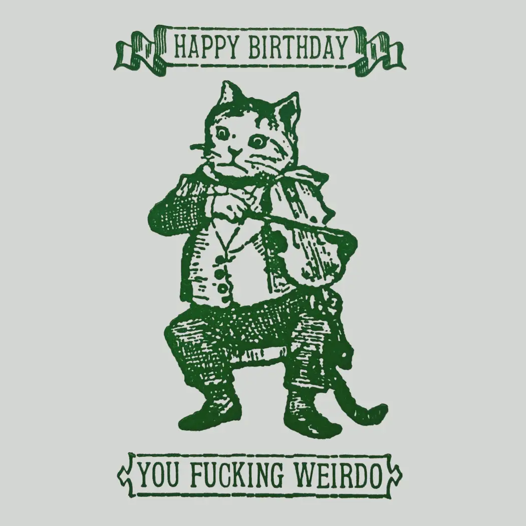 Weirdo Birthday Letterpress