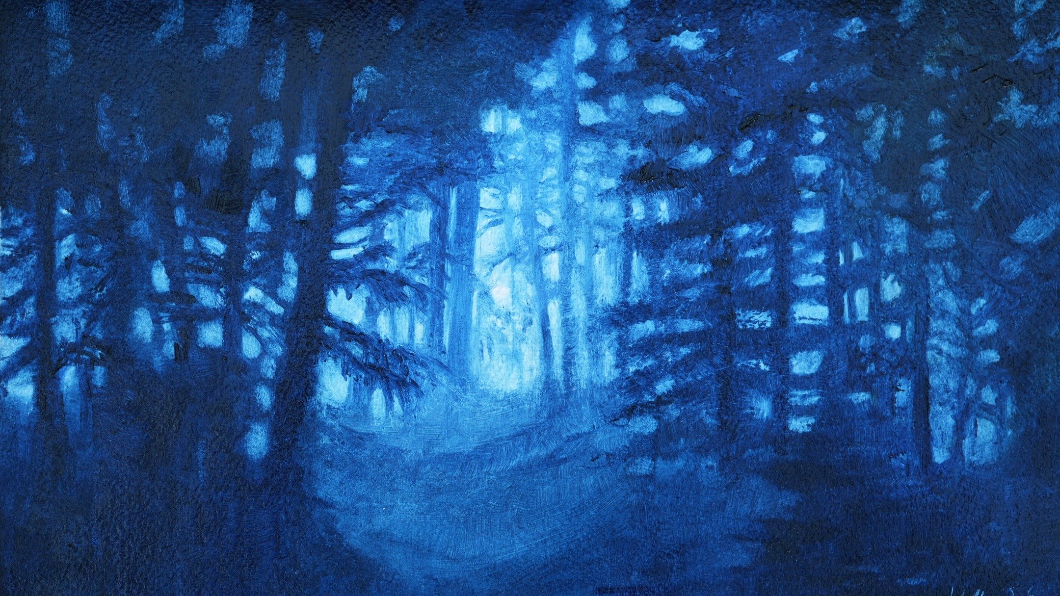 Look for the Light, oil on paper, 2026

I painted this for my aunt, inspired by her backyard view at night. She lives in the mountains of BC: gorgeous but dense, unending forests often filled with fog, especially in winter.

I gave it to her last wee