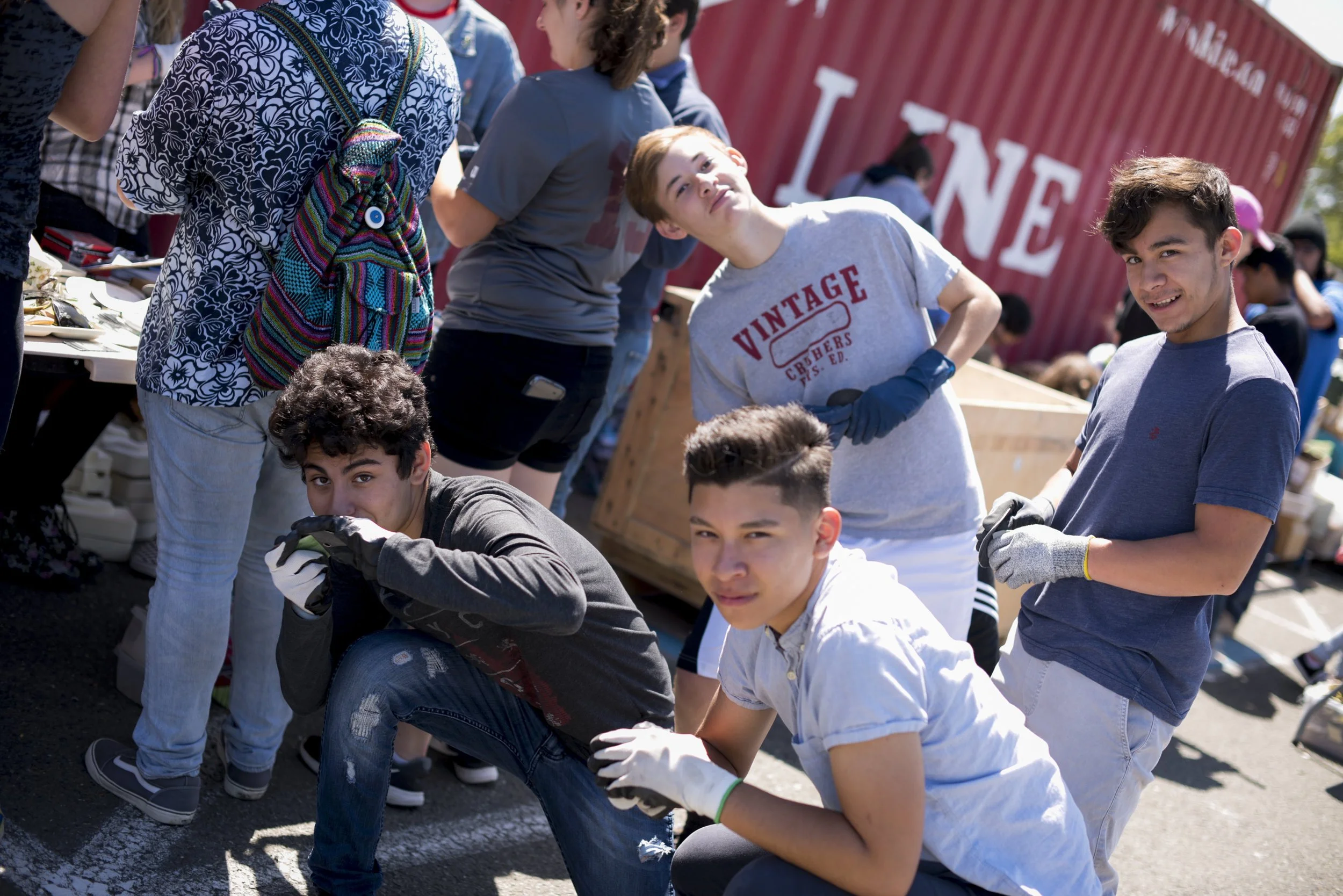 Quake Mosaic: Sorting Day with New Tech High School