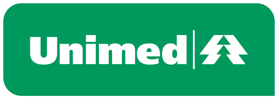 Logo Unimed, uma organização de saúde.