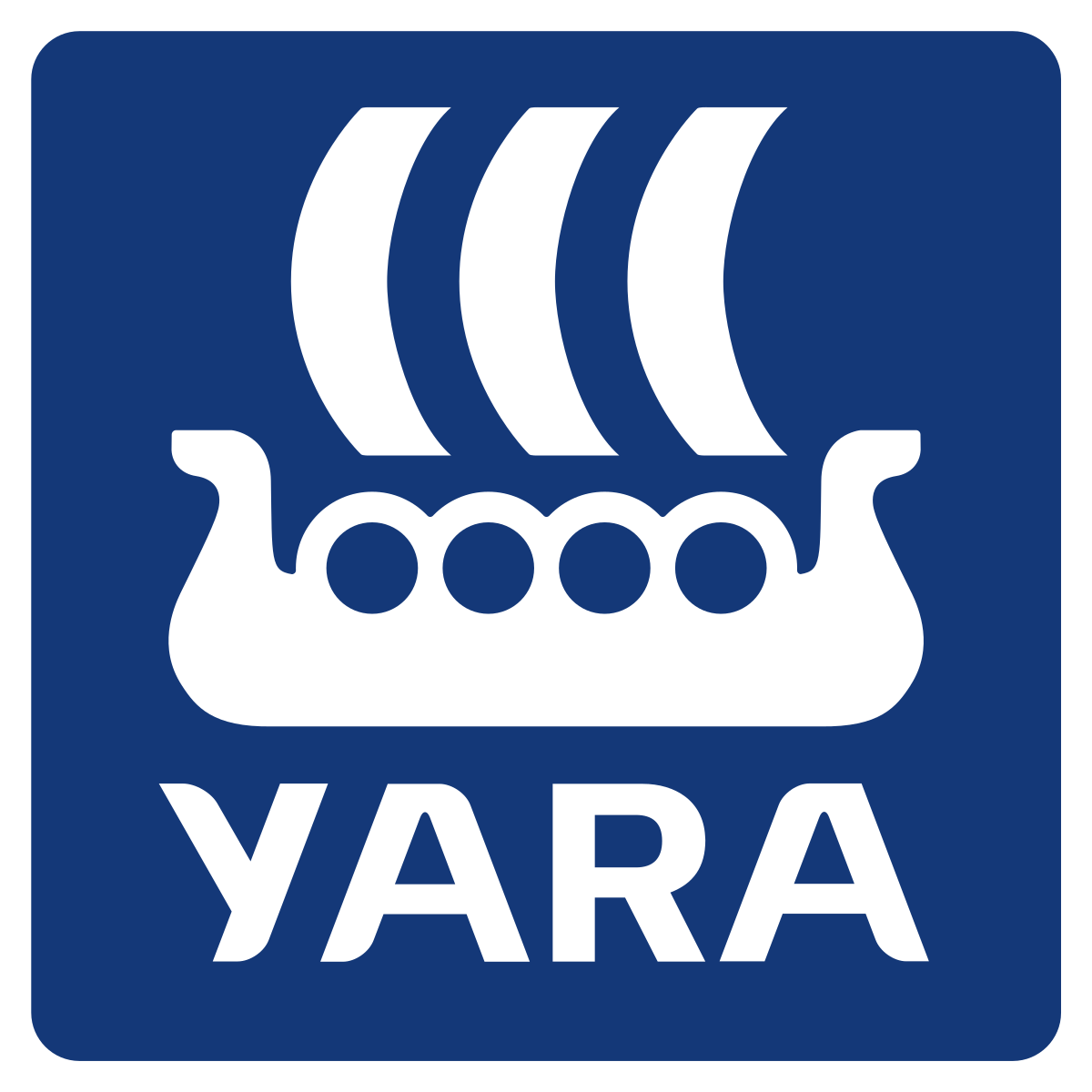 YARA logo, marca do agronegócio.