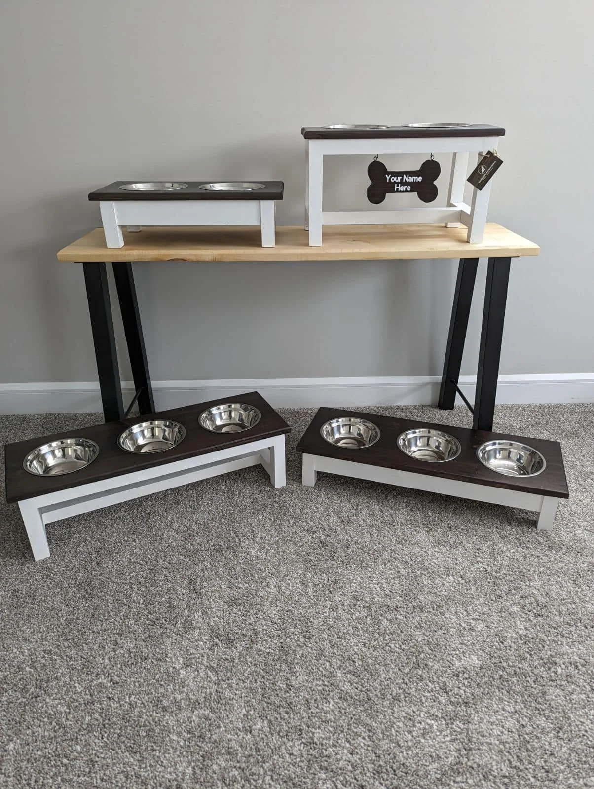 Raised Dog Feeding Station