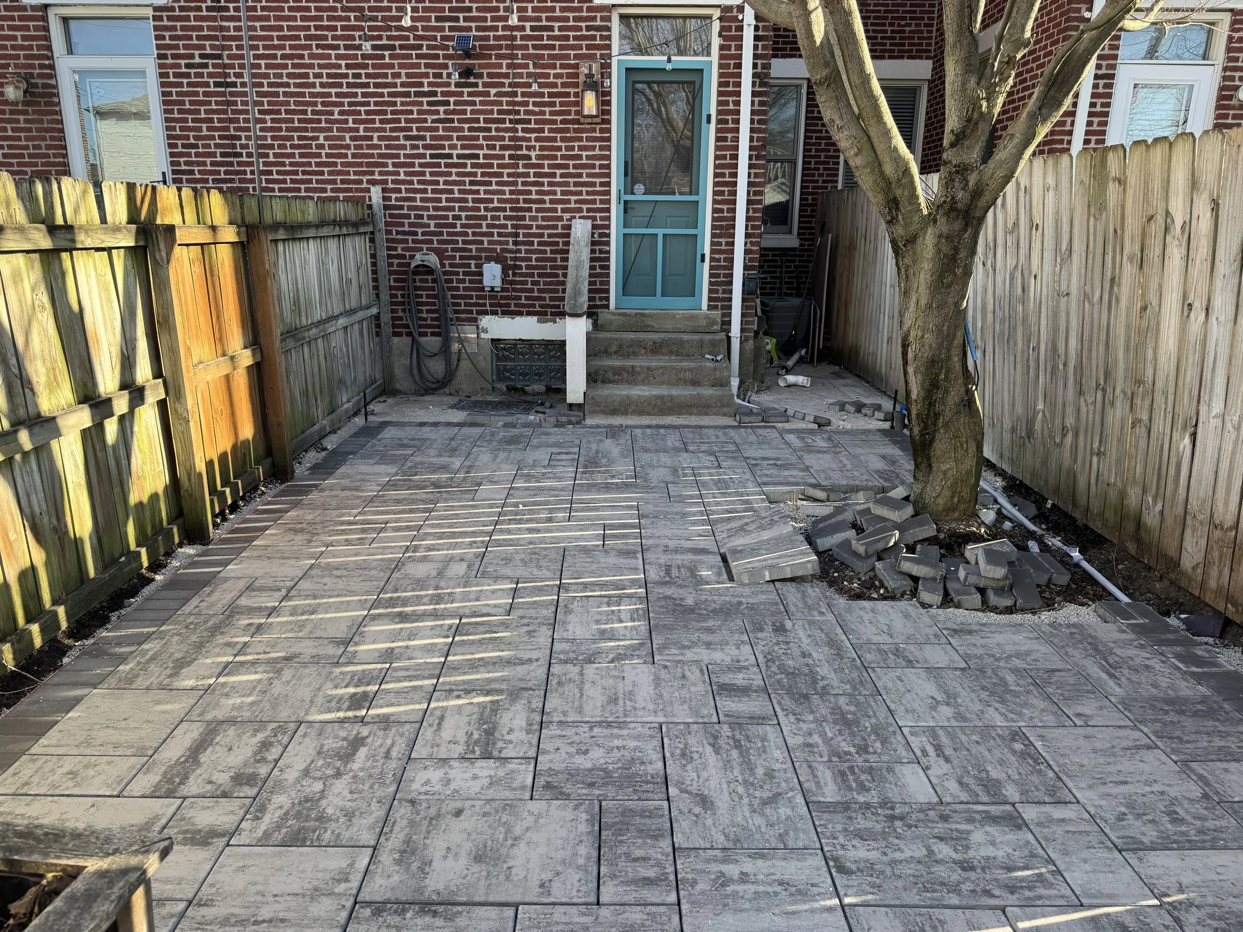 pavers down, now time to focus on details