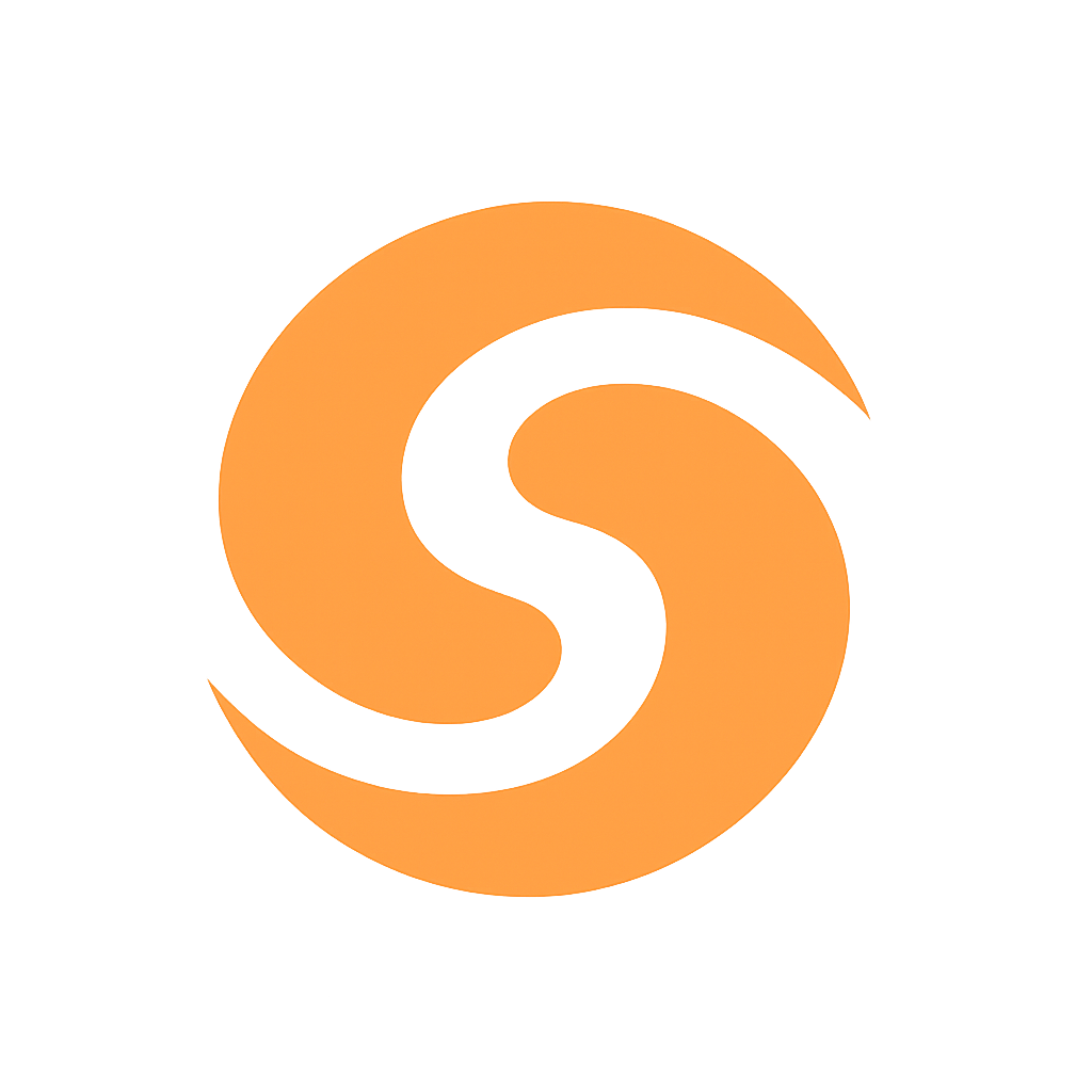 Shiftn logo – orange S-shaped swirl representing calm shift automation
