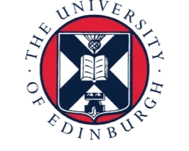 The logo of The University of Edinburgh featuring a shield with an open book and a fountain, encircled by the university's name.
