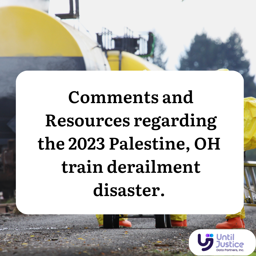 Subject: UJDP The Ohio train derailment and what it means for the rest of us on the Ohio River.