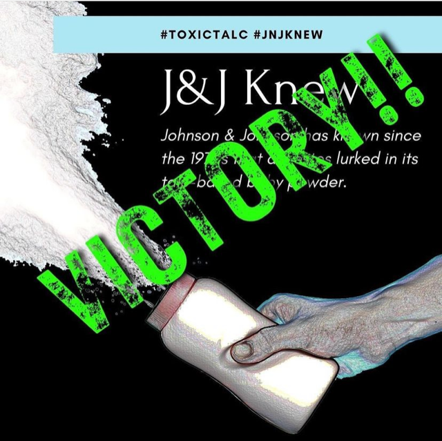Victory! Johnson & Johnson removes its talc-based baby powder from the global market!
