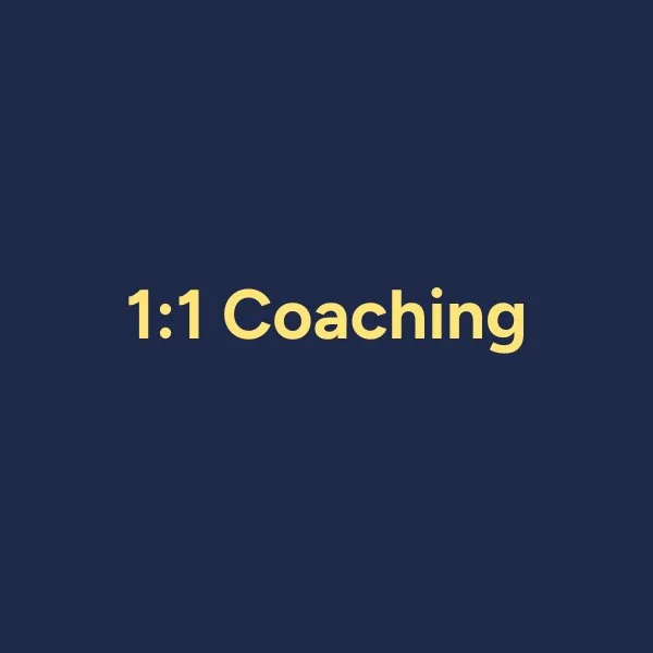 1:1 Coaching Program