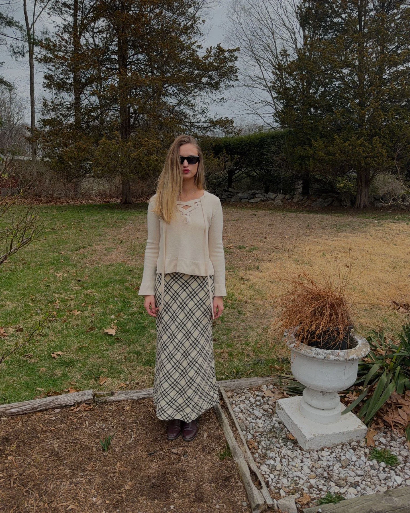 Where are we wearing this outfit?

Spring in New York moves in waves. Last week in the high 70s, today back to the low 40s.

Maybe it&rsquo;s not about where we&rsquo;re wearing it, but how we&rsquo;re living in it. Layered, adaptable, stepping outsi