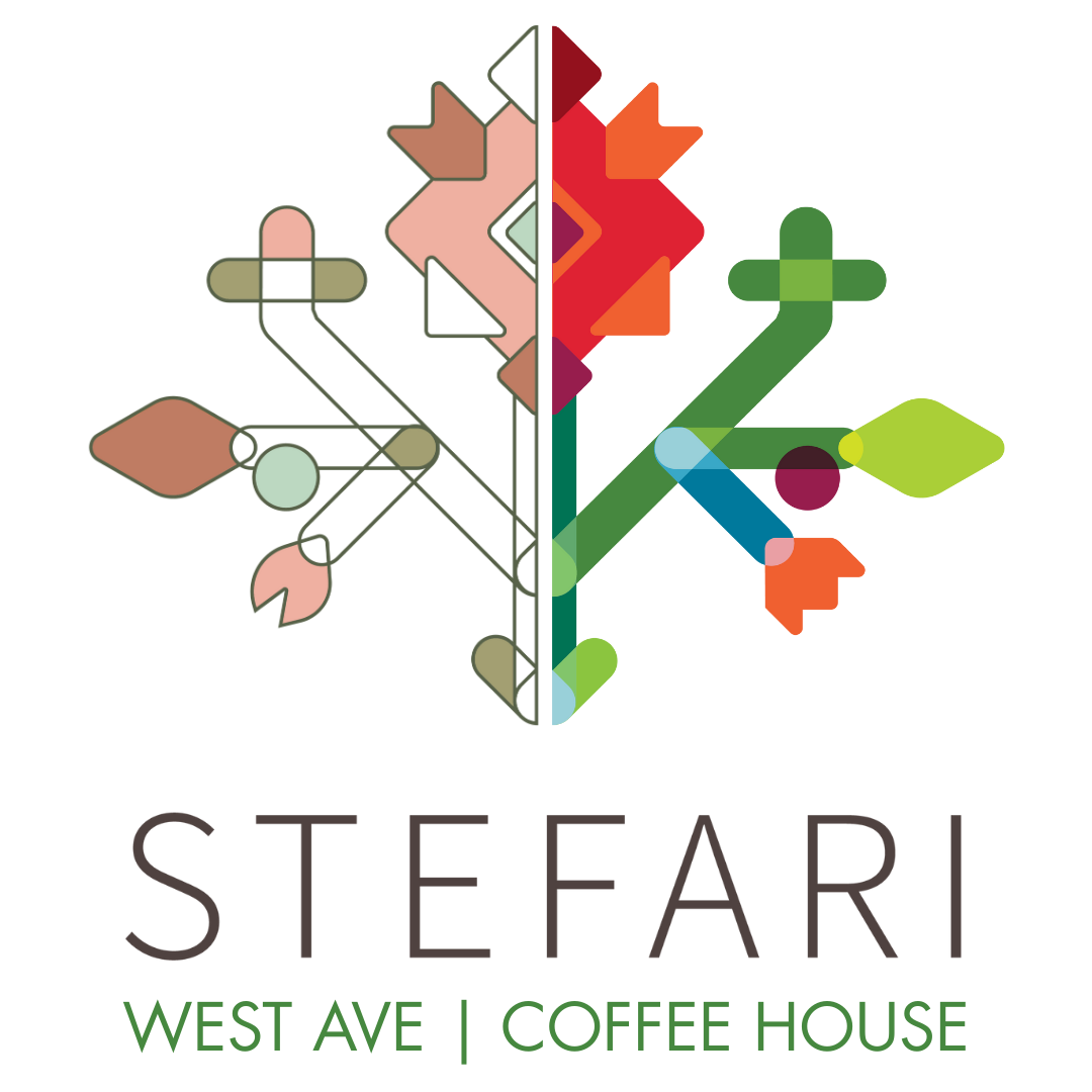 Logo for STEM STAR with a colorful abstract tree made of geometric shapes on the left and a solid green shape on the right. The text below reads "STEM STAR" with smaller text below that is not clearly readable.