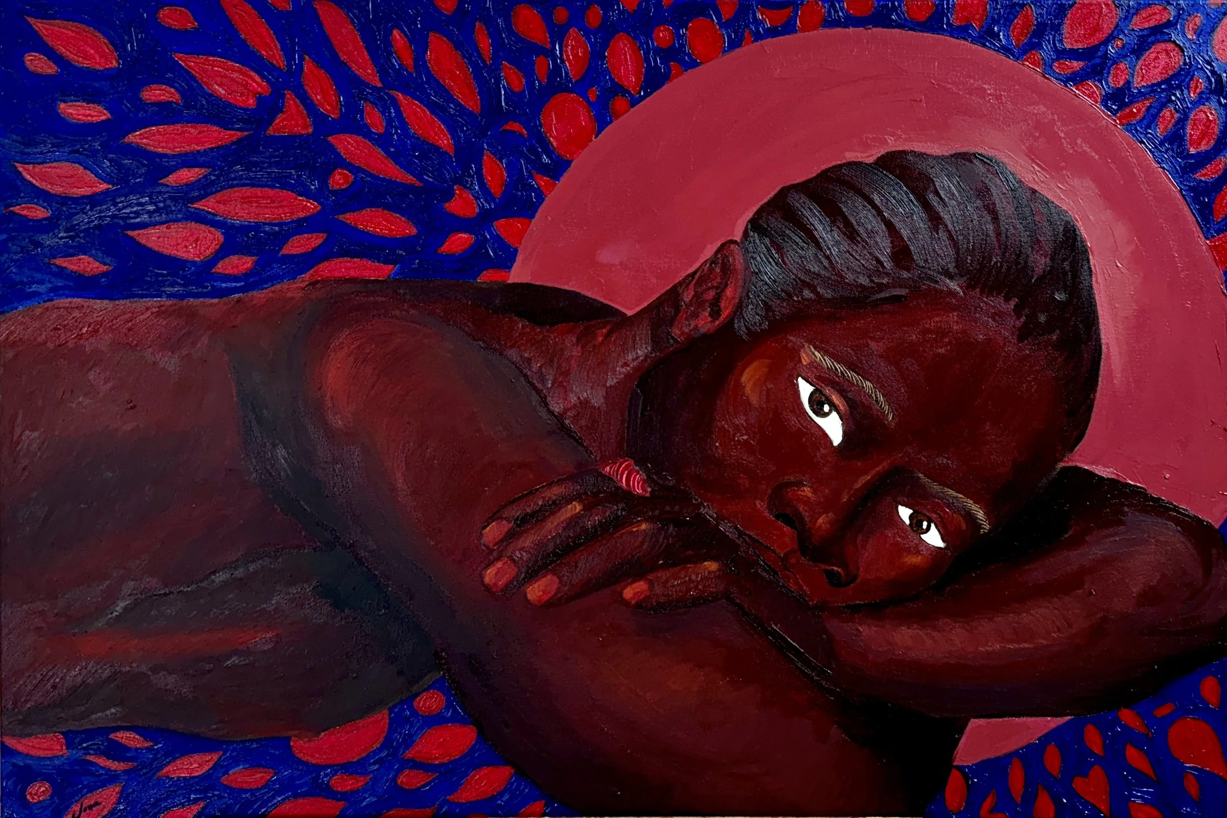 Man In Blue And Red Star Dust
