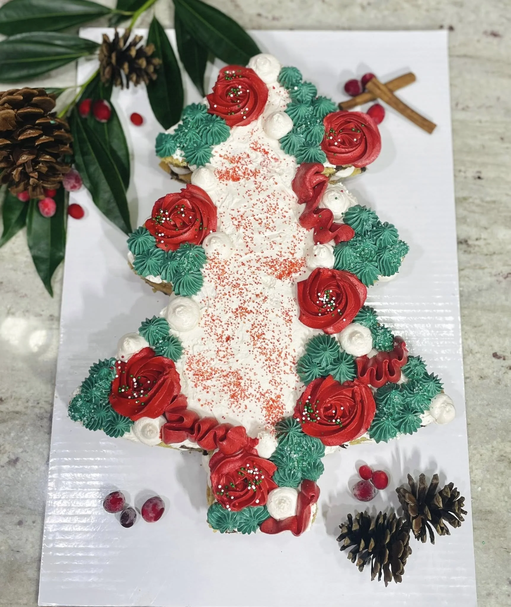 Vegan Christmas Tree Cookie Cake – Sunshine & Bloom Bakery South Florida