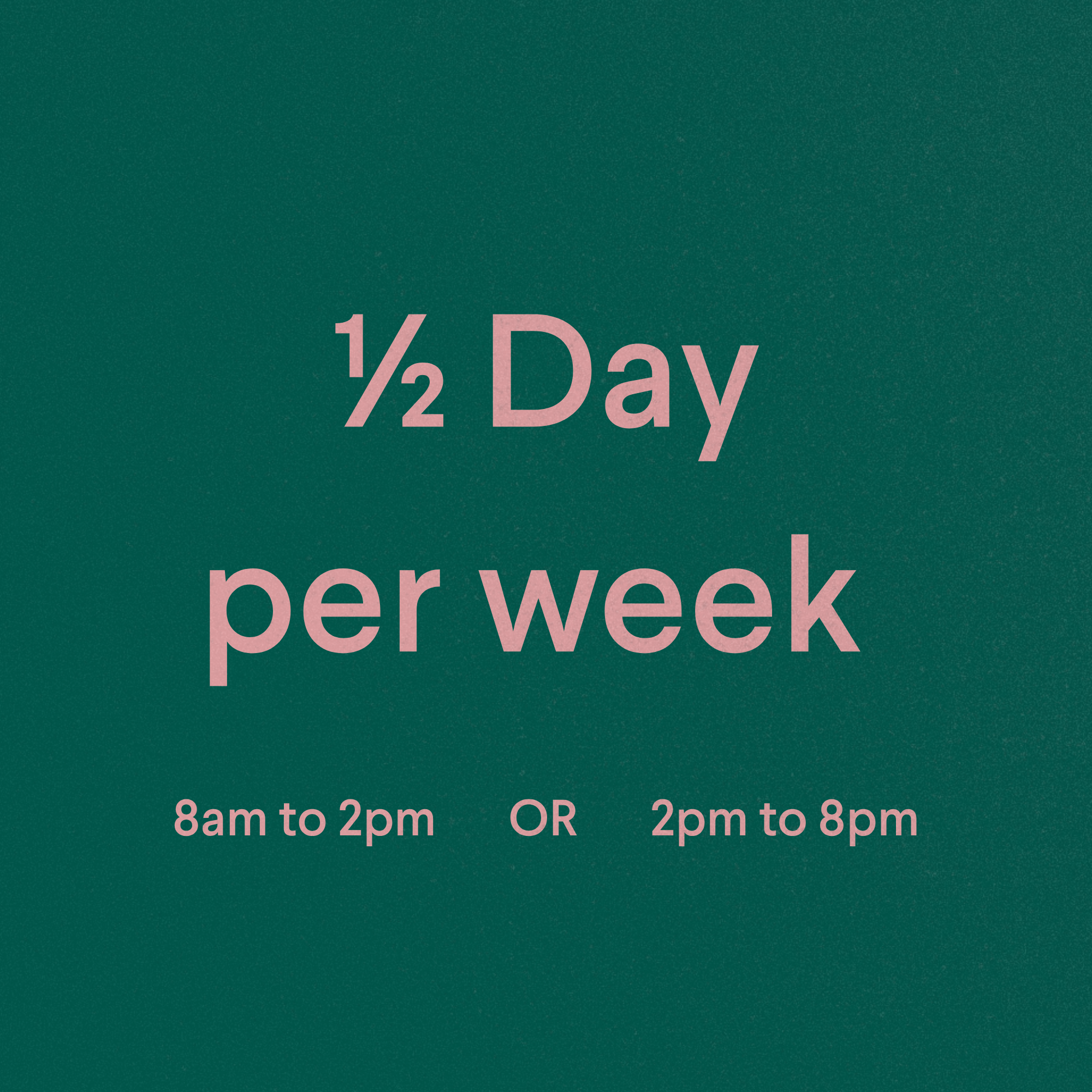 Text on a green background