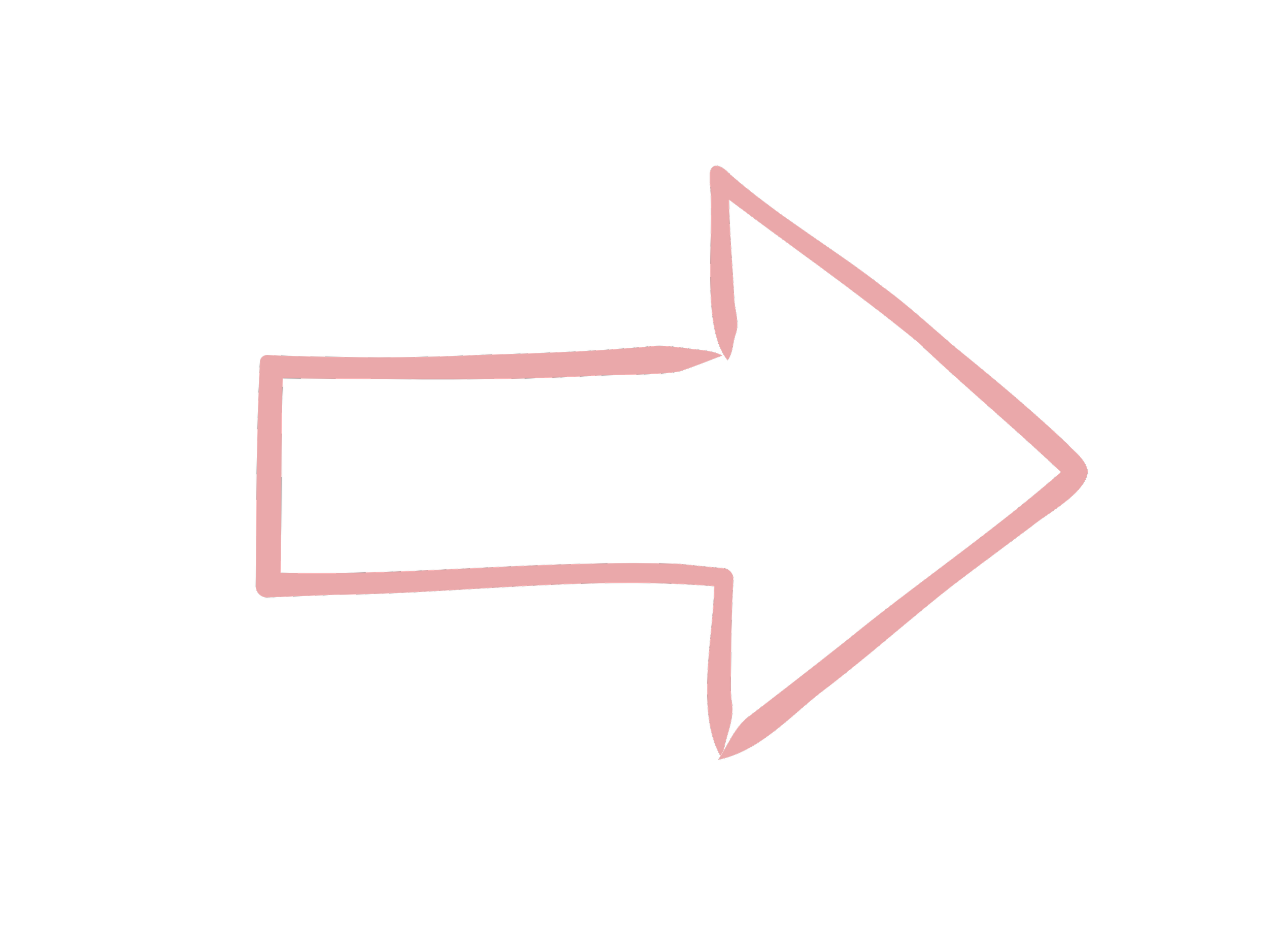 A pink outlined arrow icon pointing to the right on a black background.