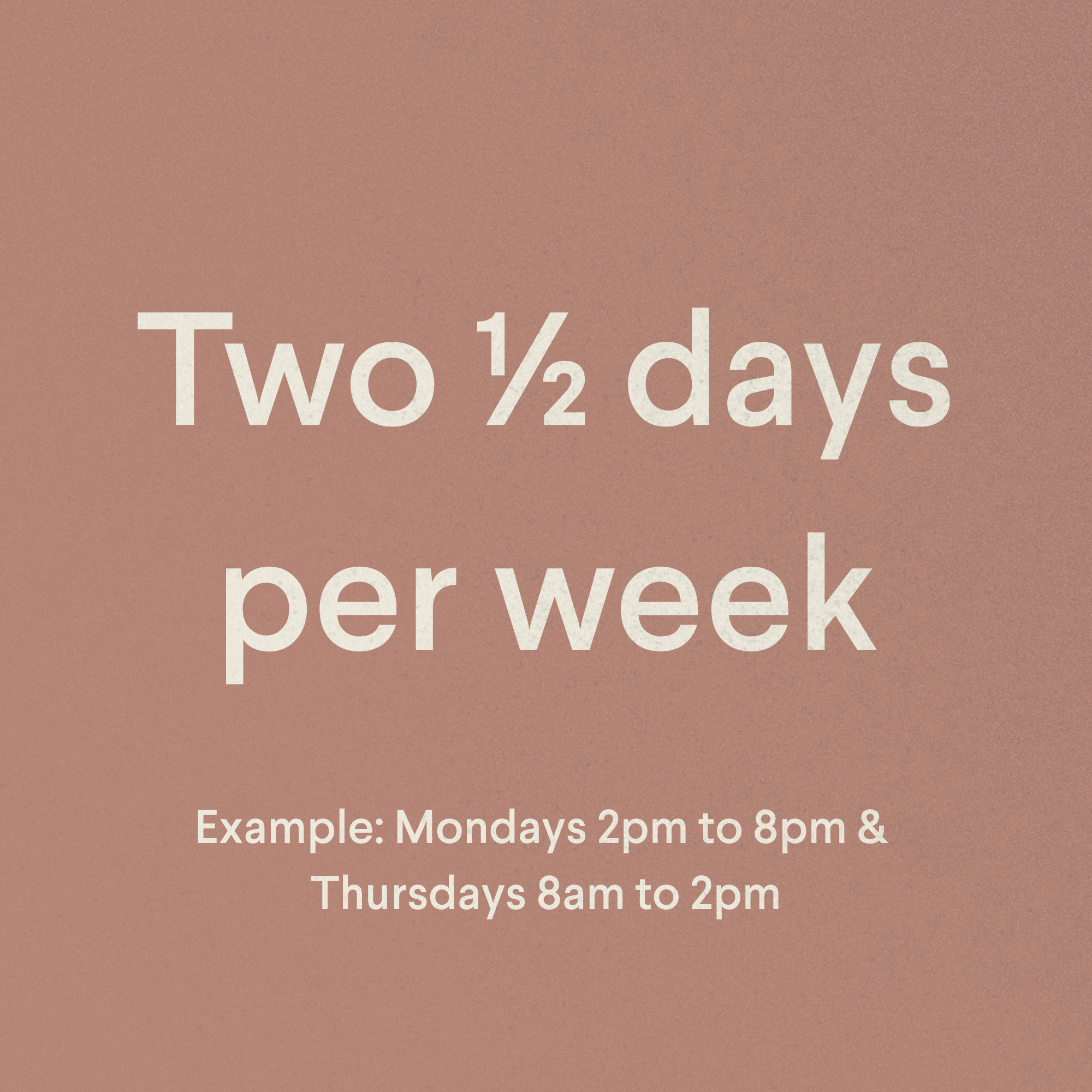 Sign detailing the operating hours