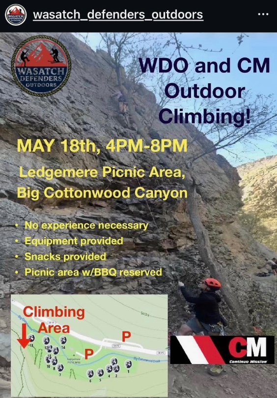 WDO and Continue Mission Outdoor Climbing!