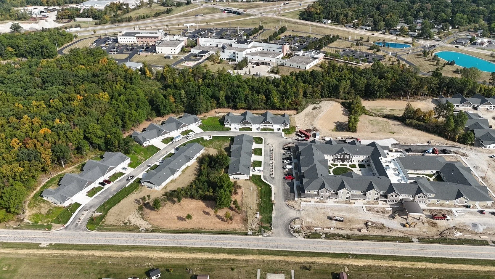 Main building and Phase 1 of Independent Living