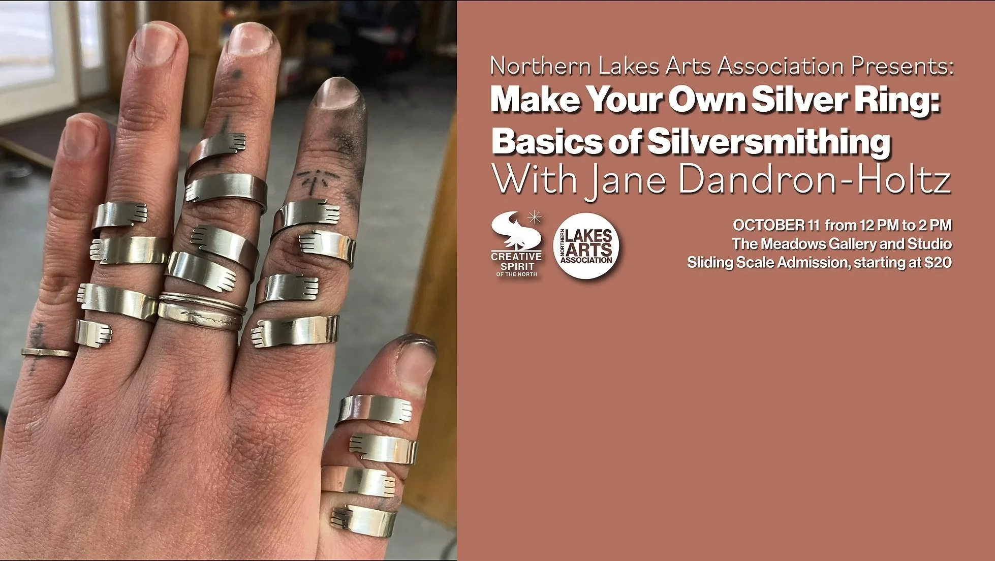 Make Your Own Silver Ring: Basics of Silversmithing with Jane Dandron - Holtz