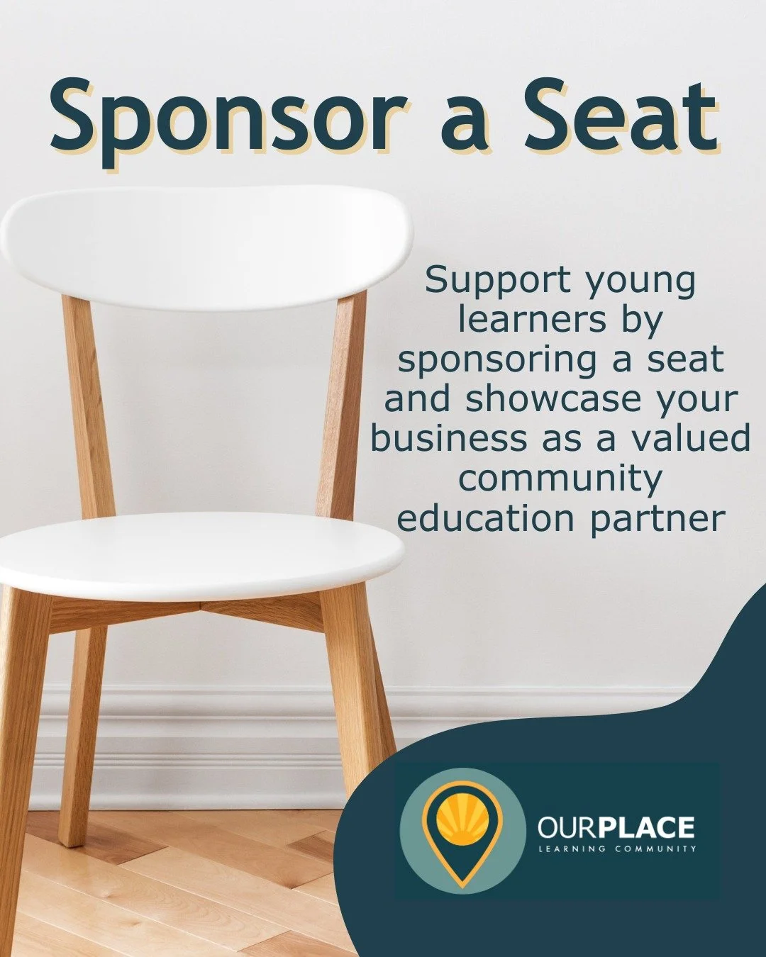 Do you know a business that could change a life — just by sponsoring a seat?
At Our Place Learning Community, we’re building something special for young people who don’t thrive in mainstream education. A place where they feel safe,