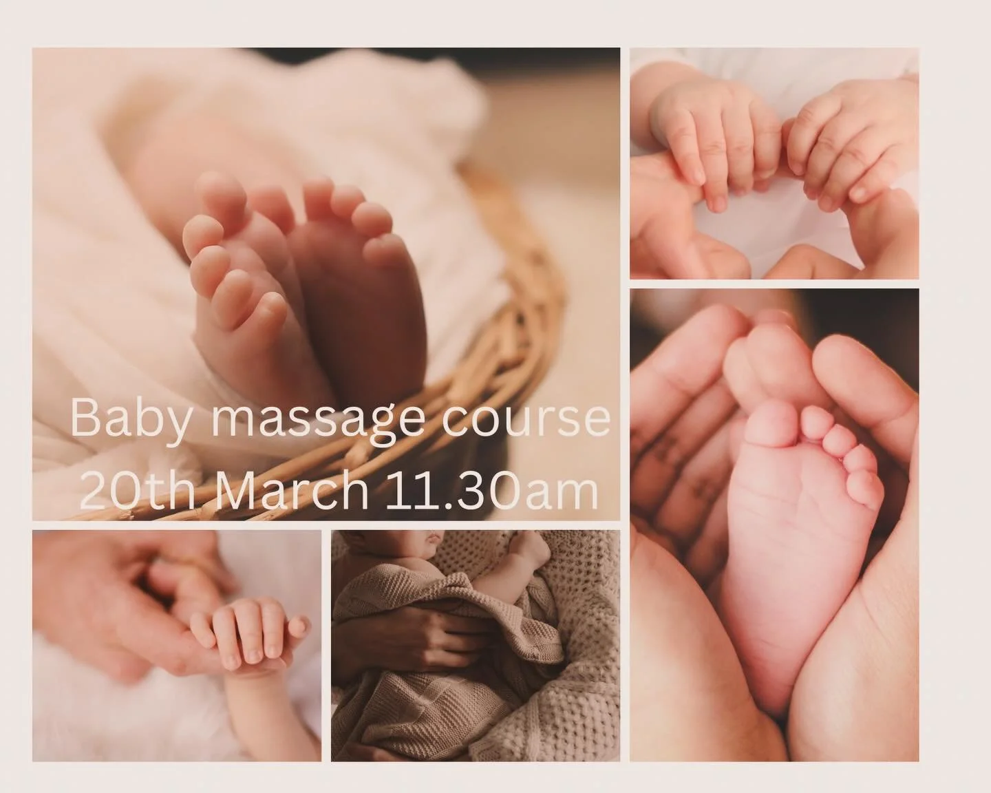 Next intake for baby massage course begins 20th of March @unitylewes 1130 - 1230. Spaces still remaining for this beautiful five week course designed to nurture the special bond between you and your newborn. I&rsquo;d love you to join me. Please get 