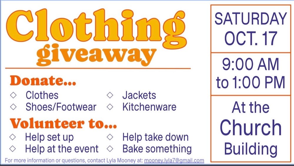 Clothing Giveaway