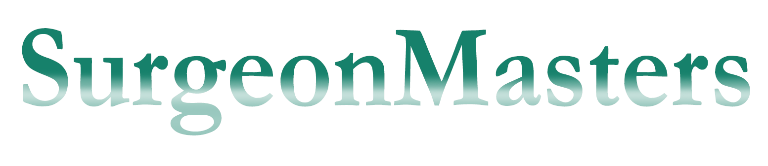 SurgeryMasters logo in stylized green and white font
