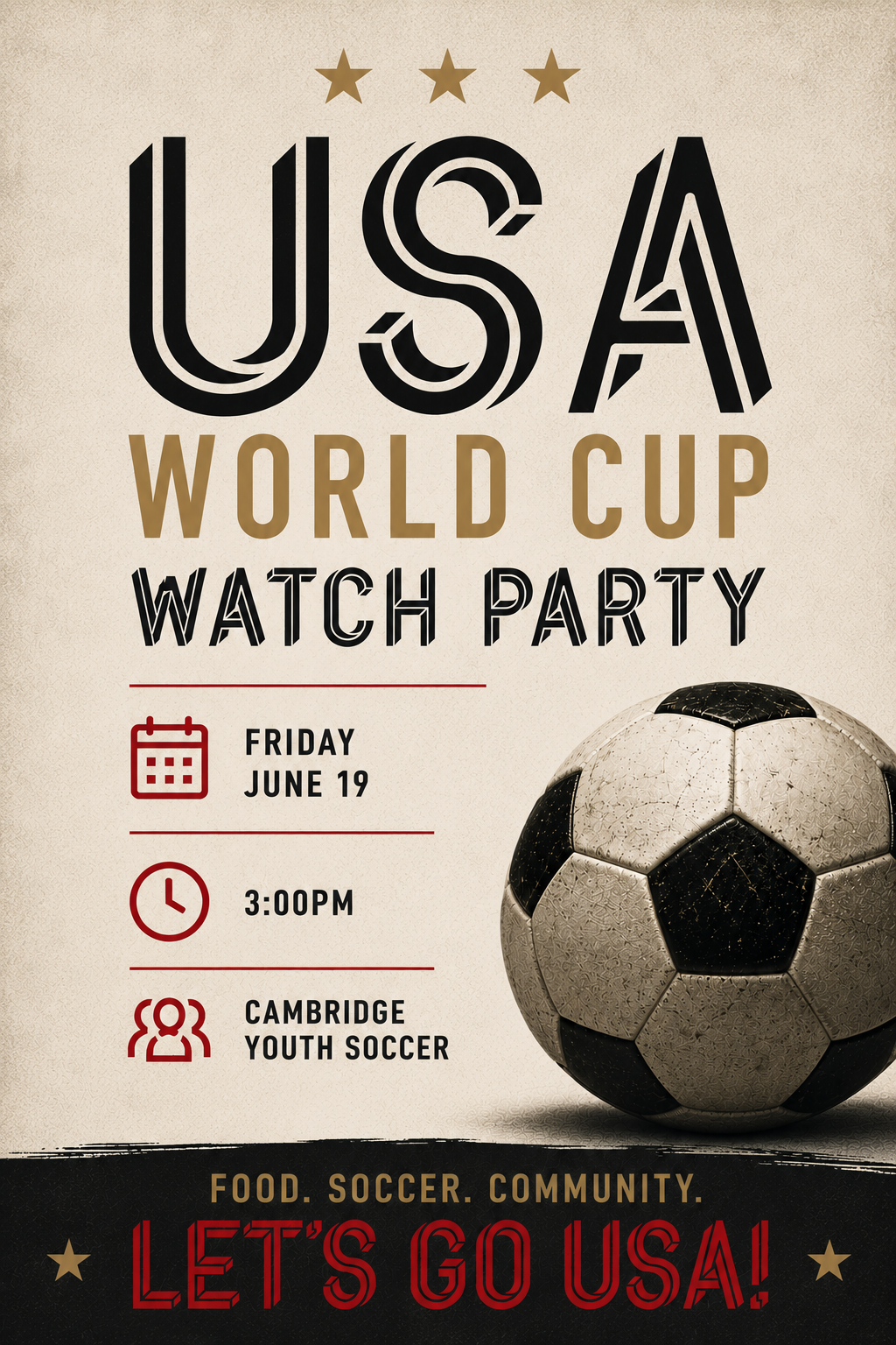 Watch Party: USA v Australia