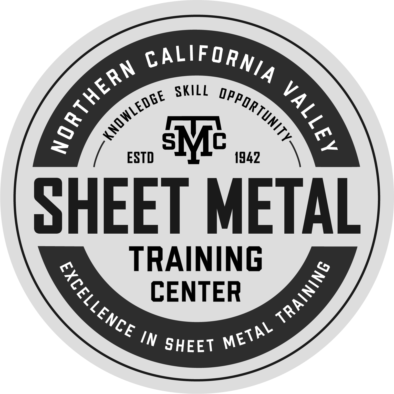 SMTC Emblem in grey and white