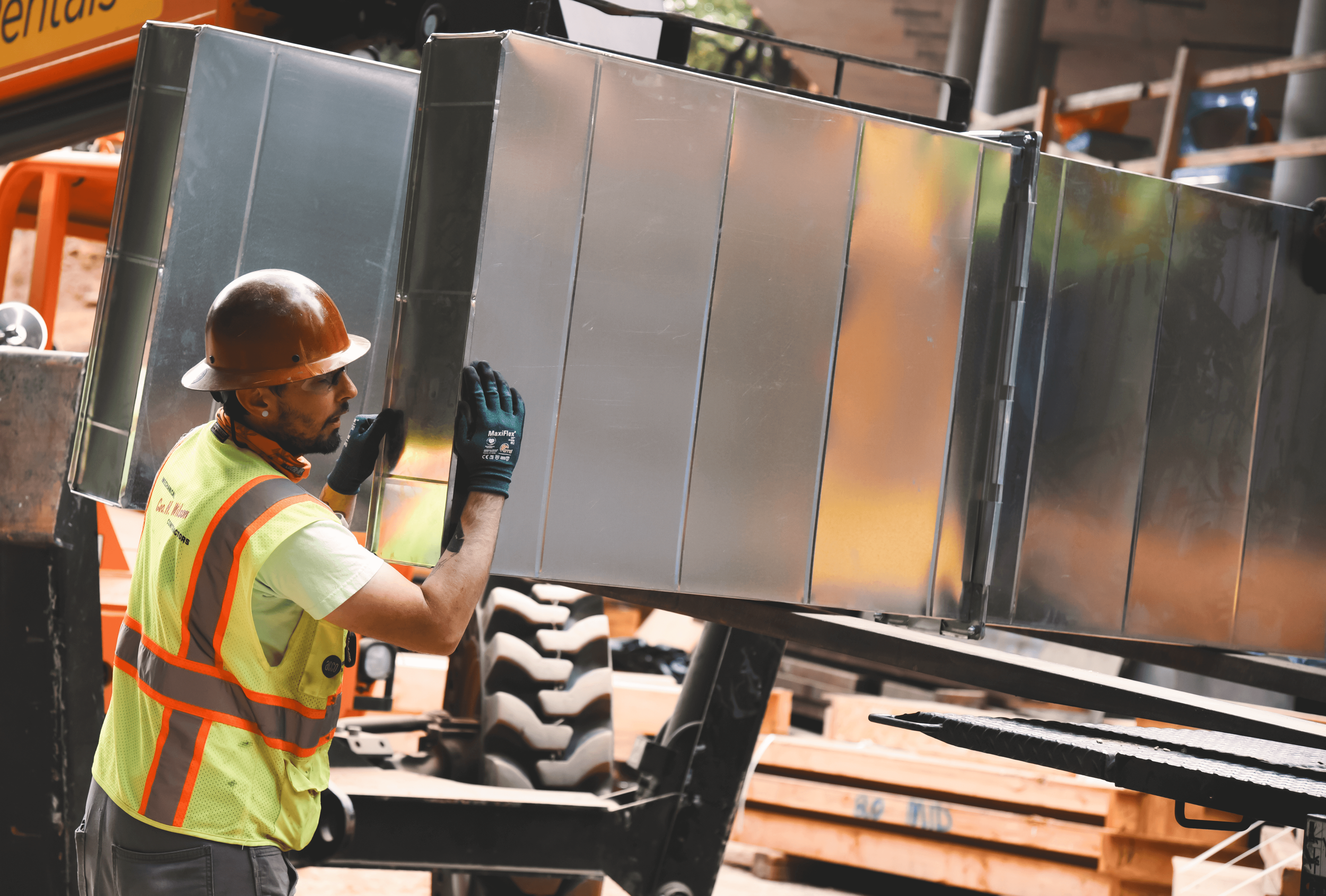 HVAC Technician On the job site