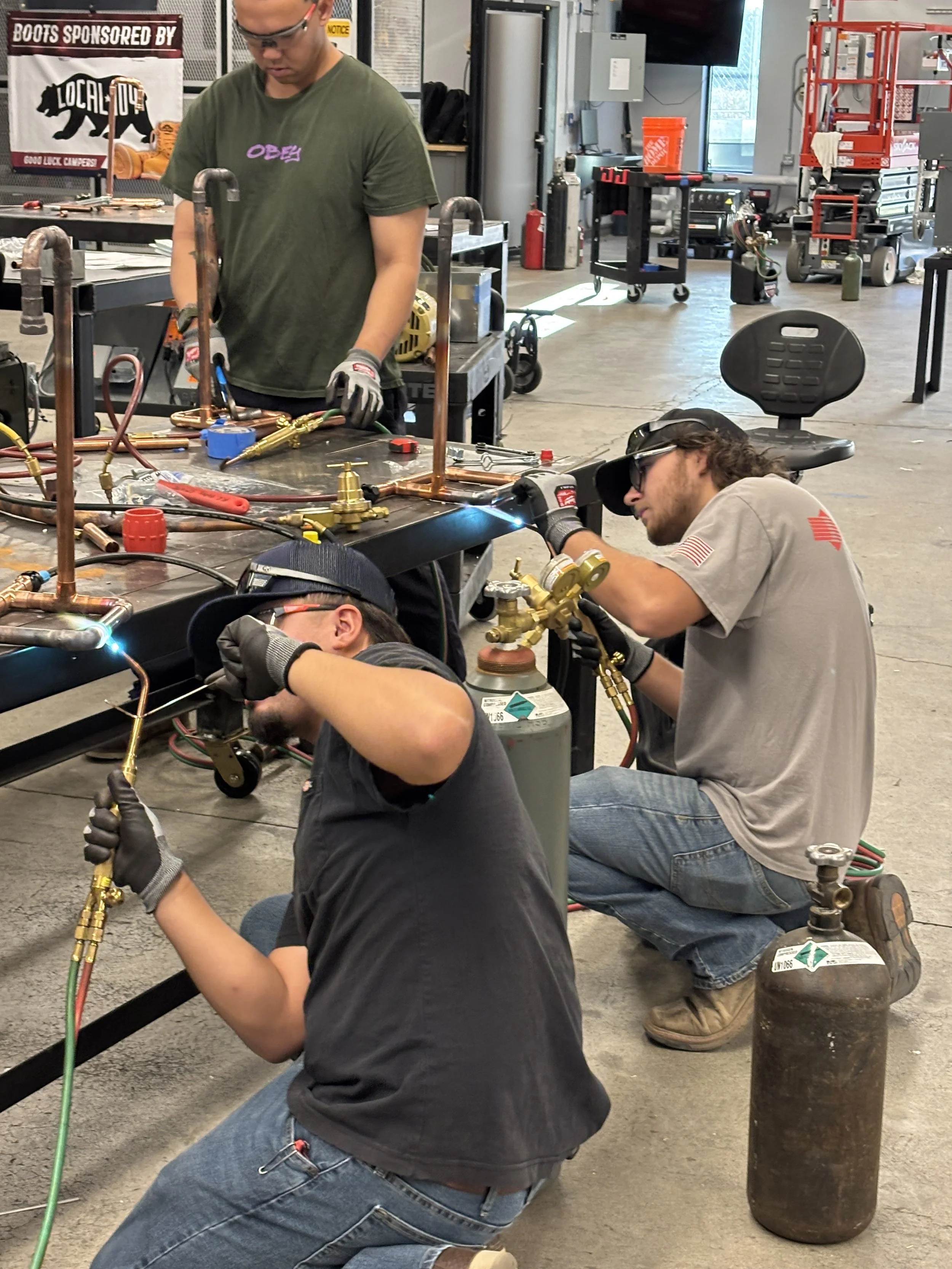 Building Certified Skills: Third-Year Service Apprentices Advance Their Brazing Expertise