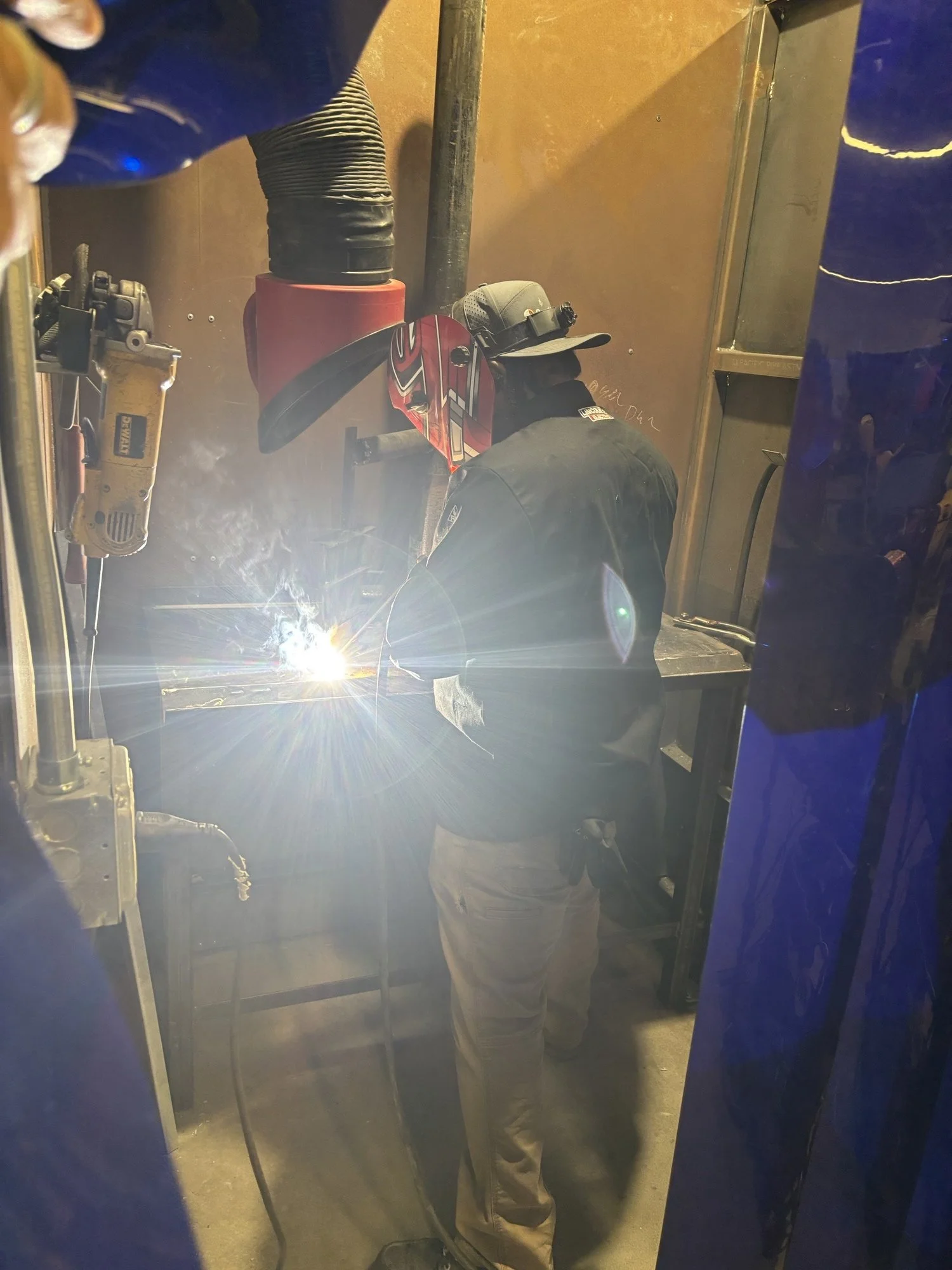 Beam by Beam: Second-Year Apprentices Practice SMAW Welding