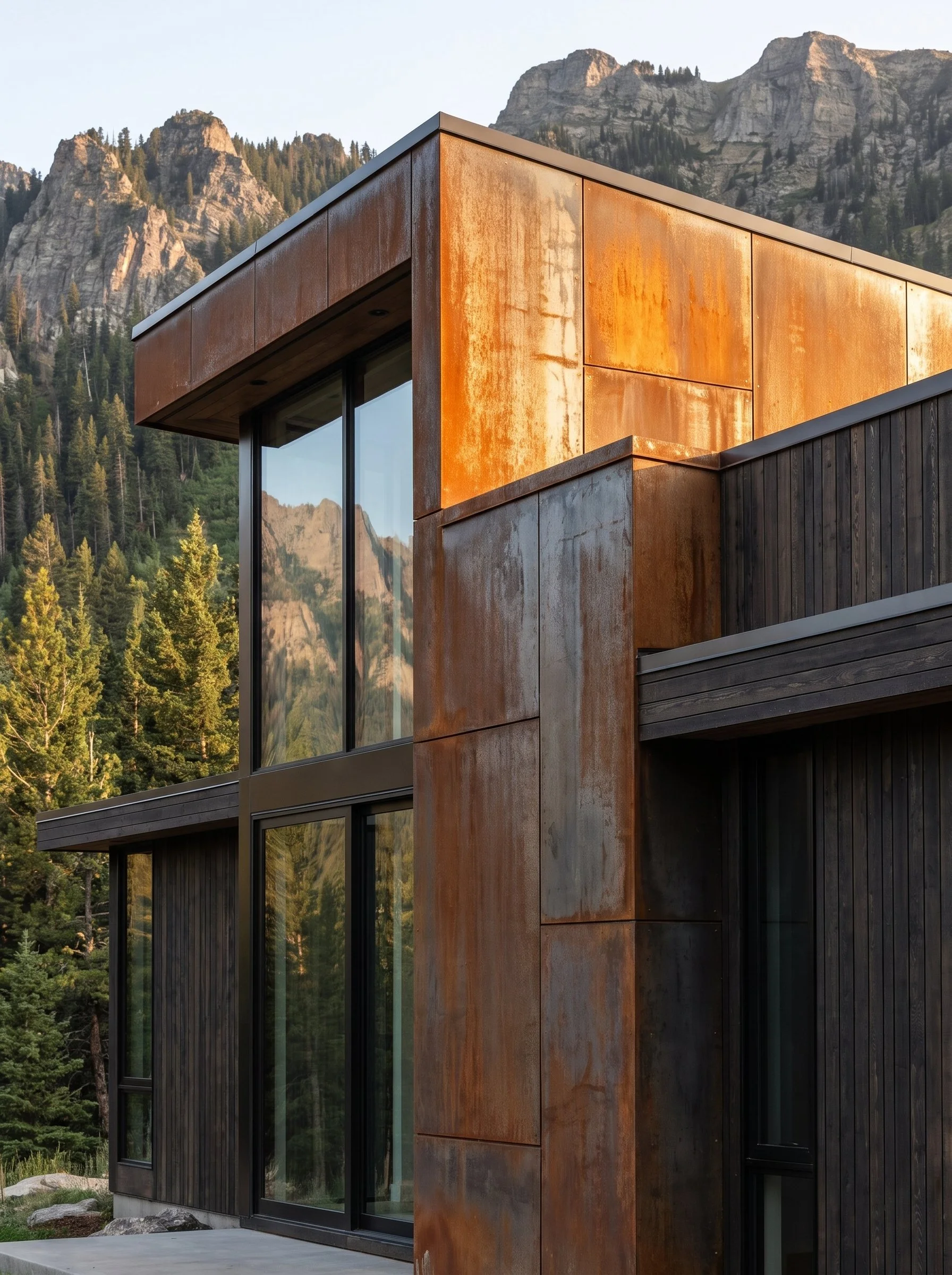 Rivestimento in acciaio corten da esterno